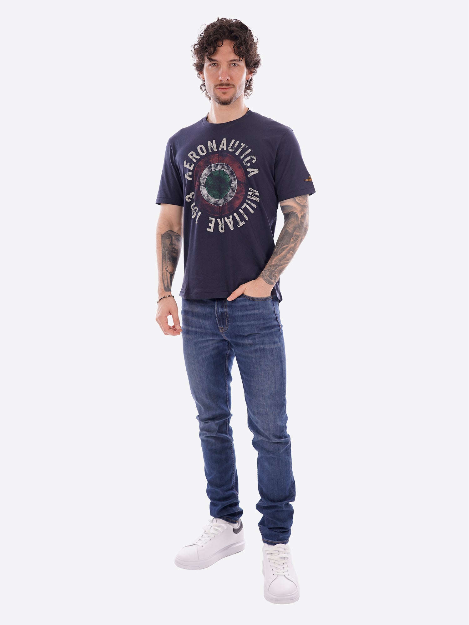 T-shirt AERONAUTICA MILITARE da Uomo - blu TS253808184 BLU