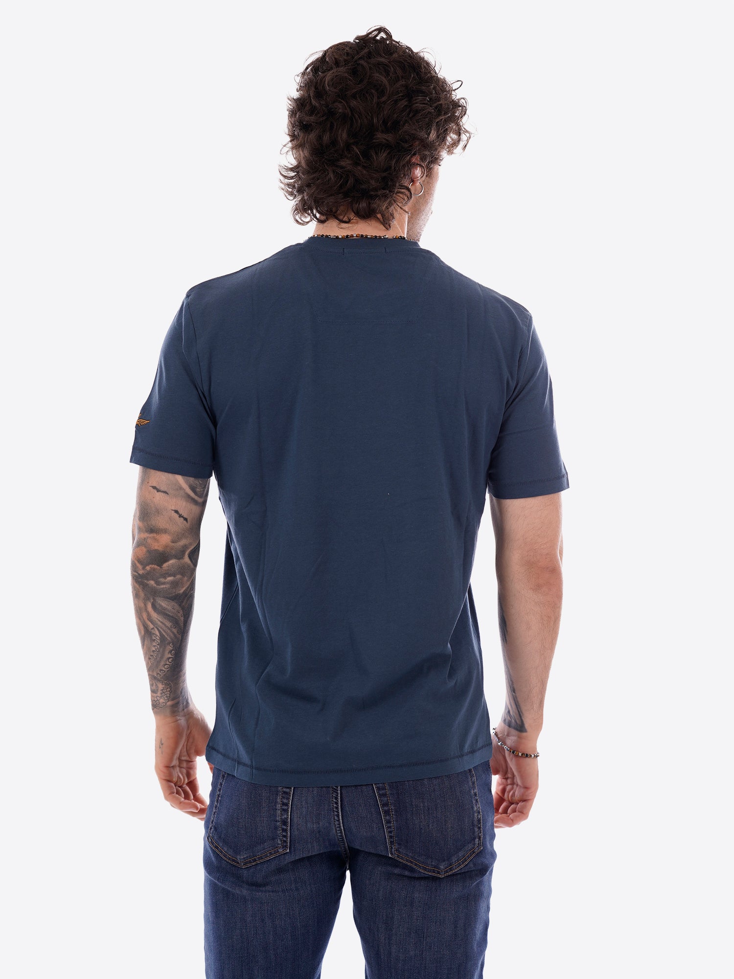 T-shirt AERONAUTICA MILITARE da Uomo - blu TS253821315 BLUAVIO