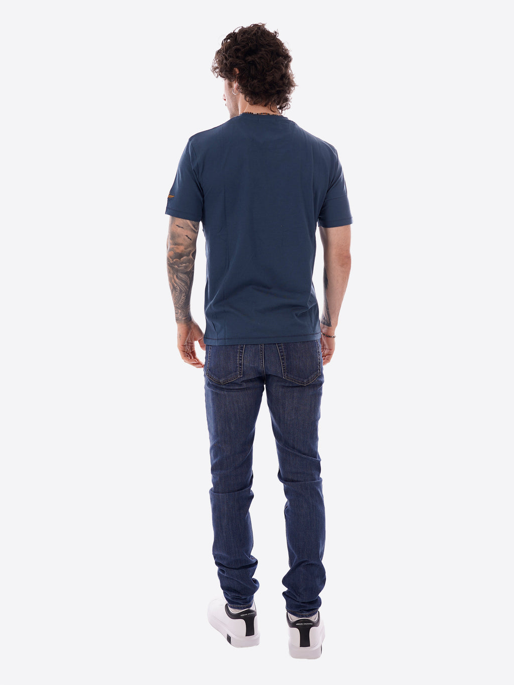 T-shirt AERONAUTICA MILITARE da Uomo - blu TS253821315 BLUAVIO