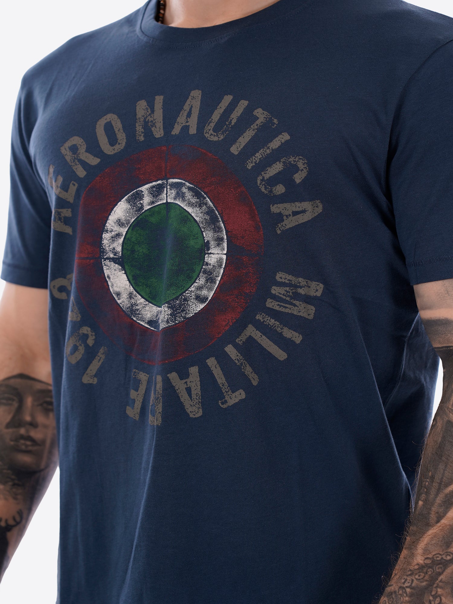 T-shirt AERONAUTICA MILITARE da Uomo - blu TS253821315 BLUAVIO