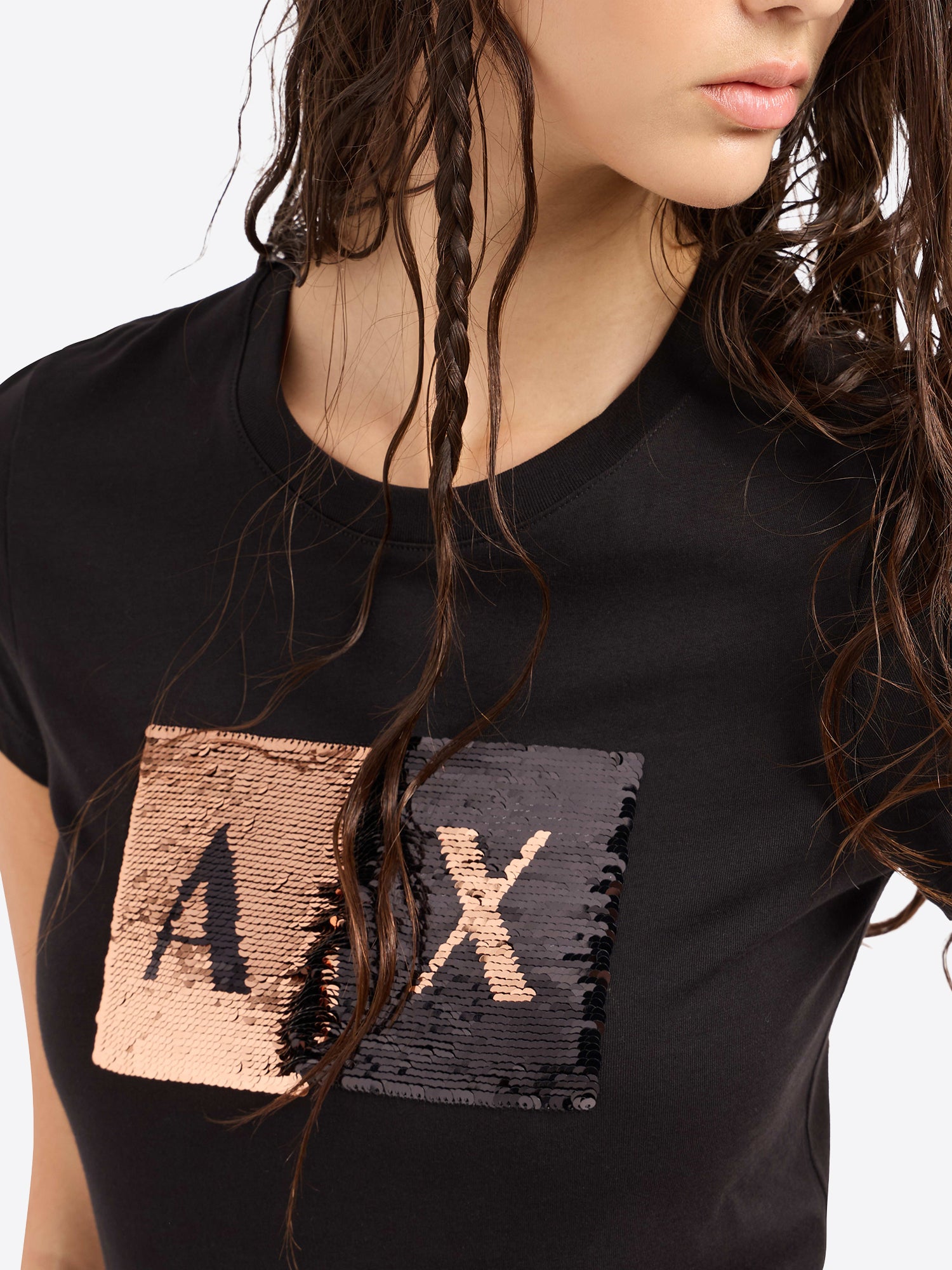 T-shirt AX ARMANI EXCHANGE da Donna - nero 8NYTDLYJ73Z6231