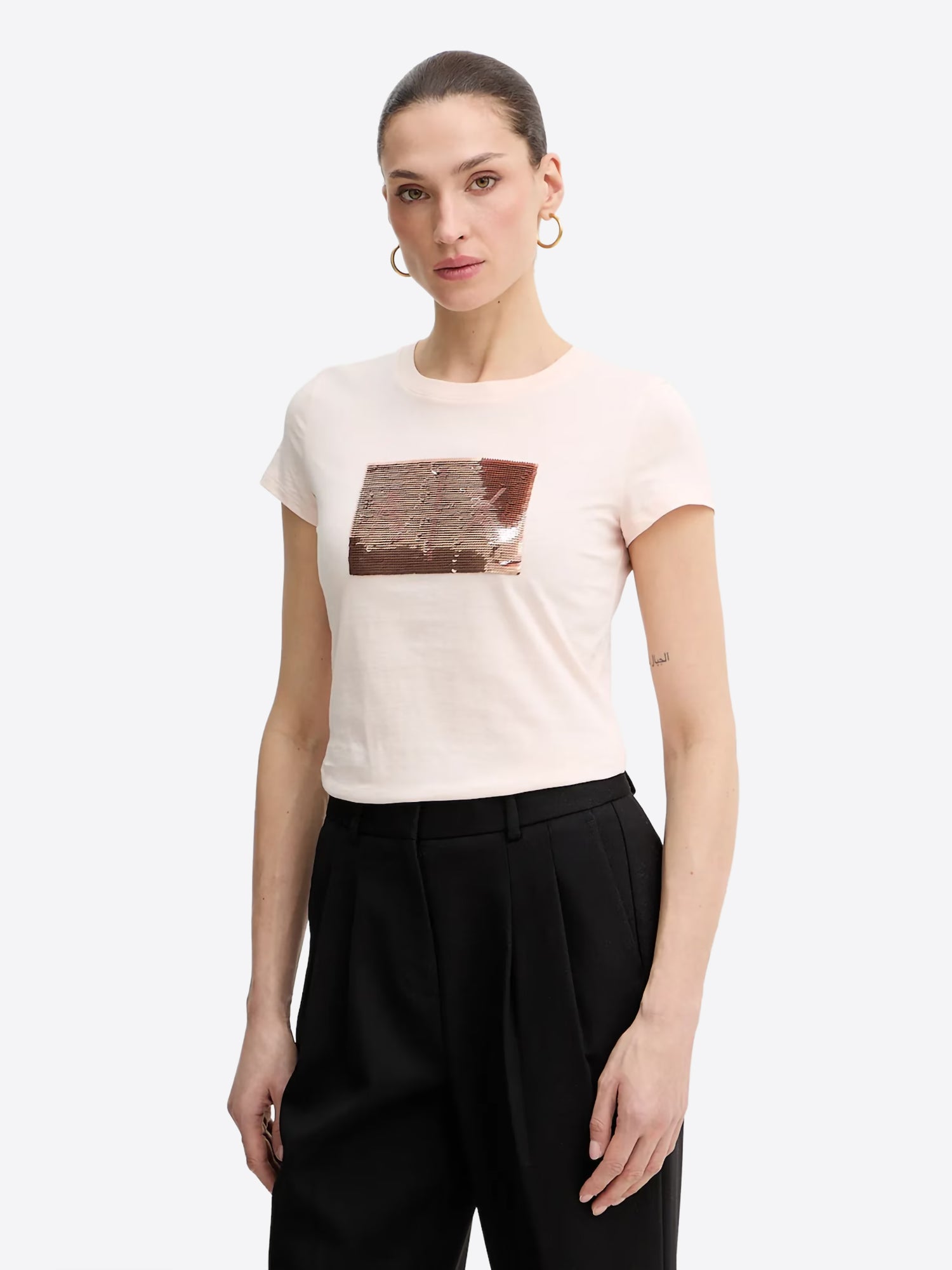 T-shirt AX ARMANI EXCHANGE da Donna - rosa 8NYTDLYJ73ZU4104