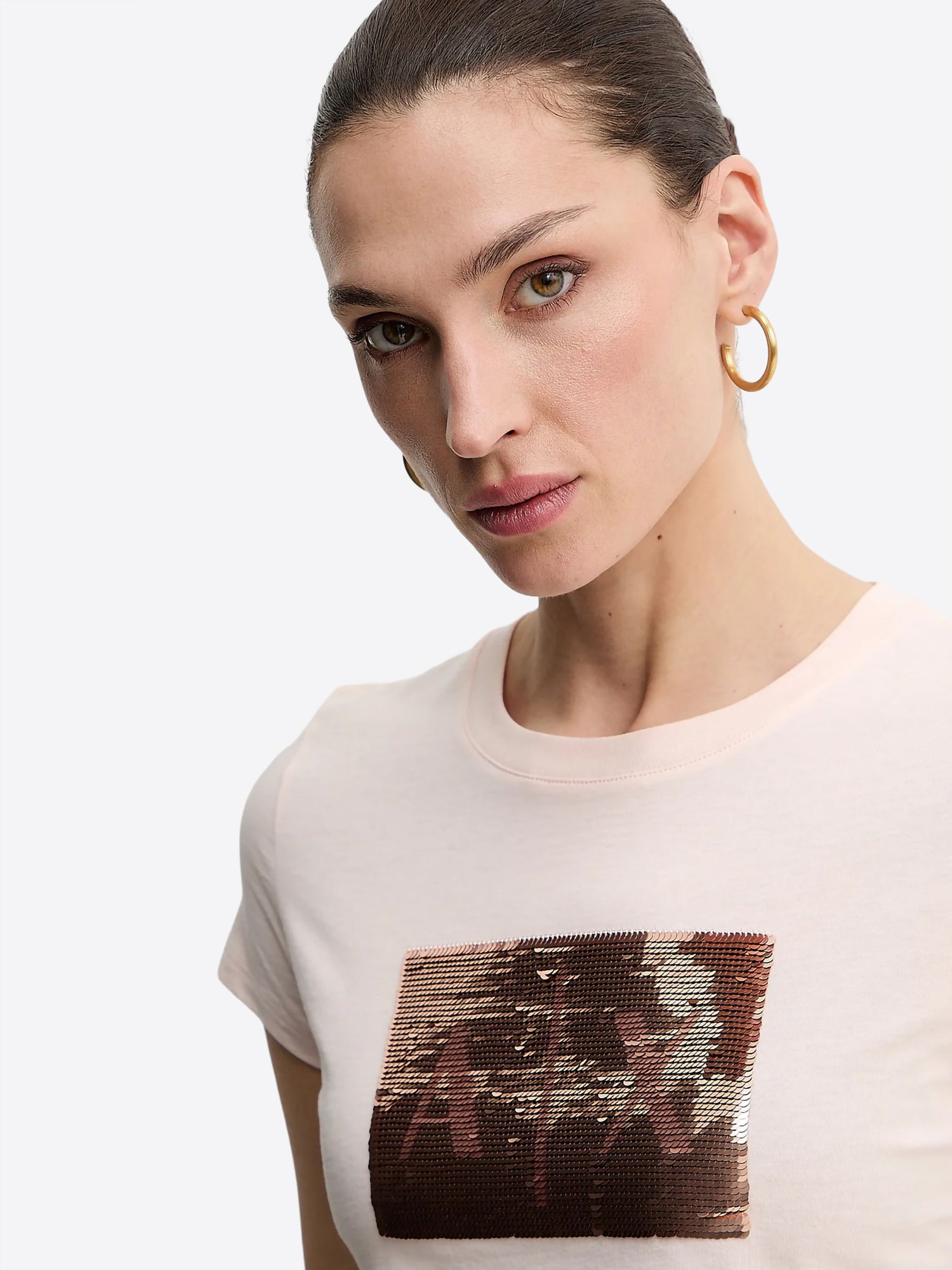 T-shirt AX ARMANI EXCHANGE da Donna - rosa 8NYTDLYJ73ZU4104