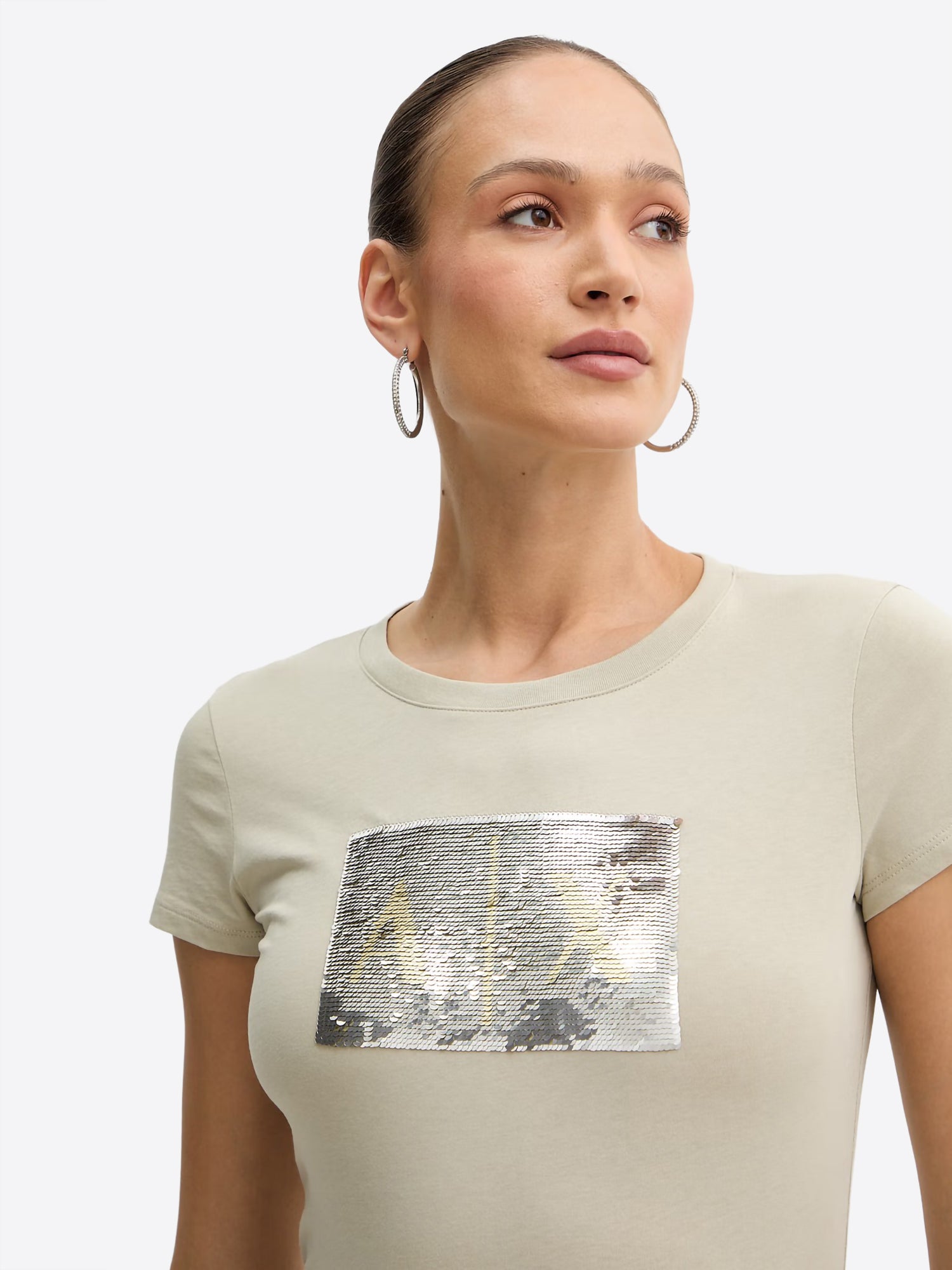 T-shirt AX ARMANI EXCHANGE da Donna - beige 8NYTDLYJ73ZU6275
