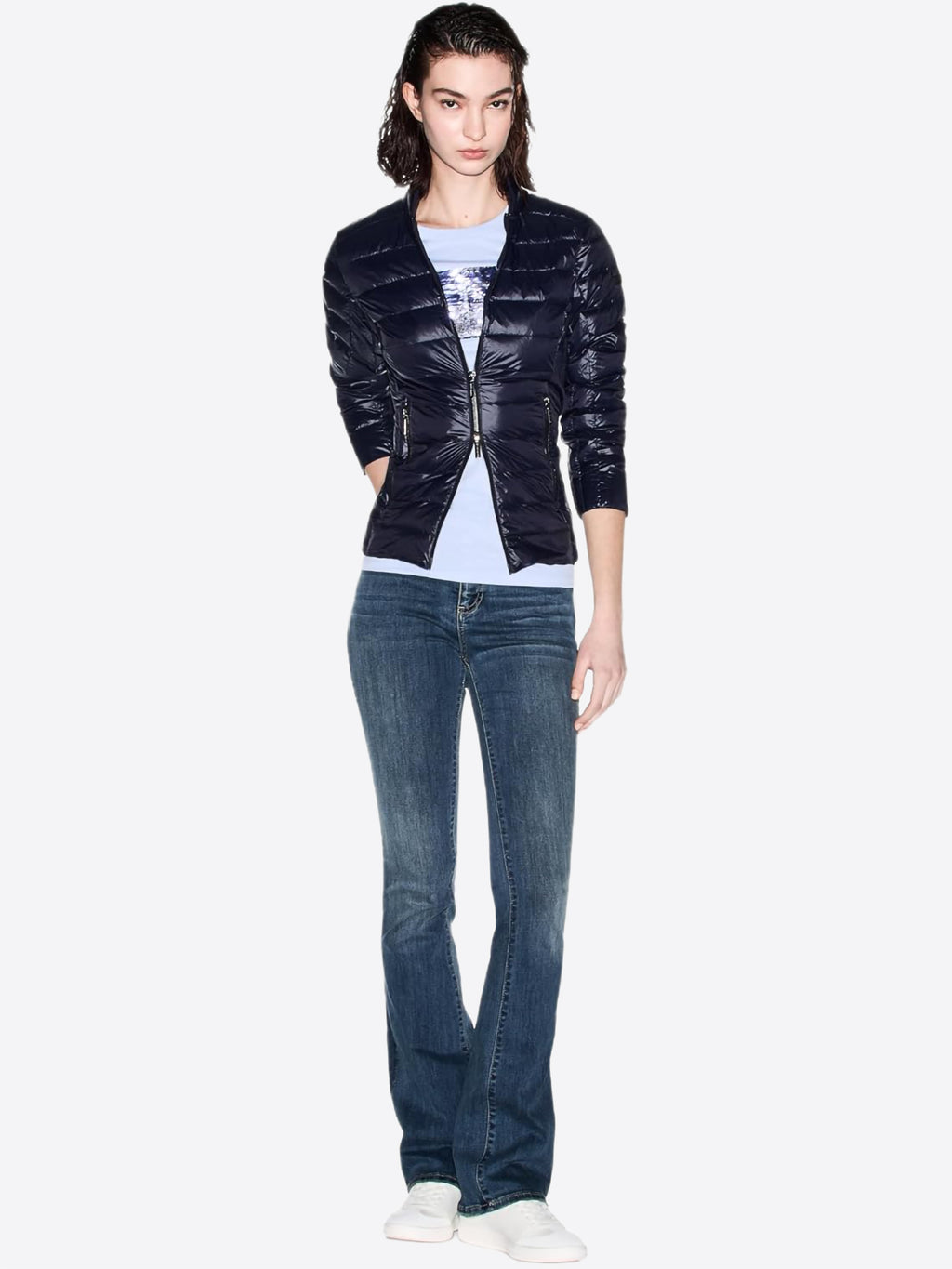 T-shirt AX ARMANI EXCHANGE da Donna - blu 8NYTDLYJ73ZU9333