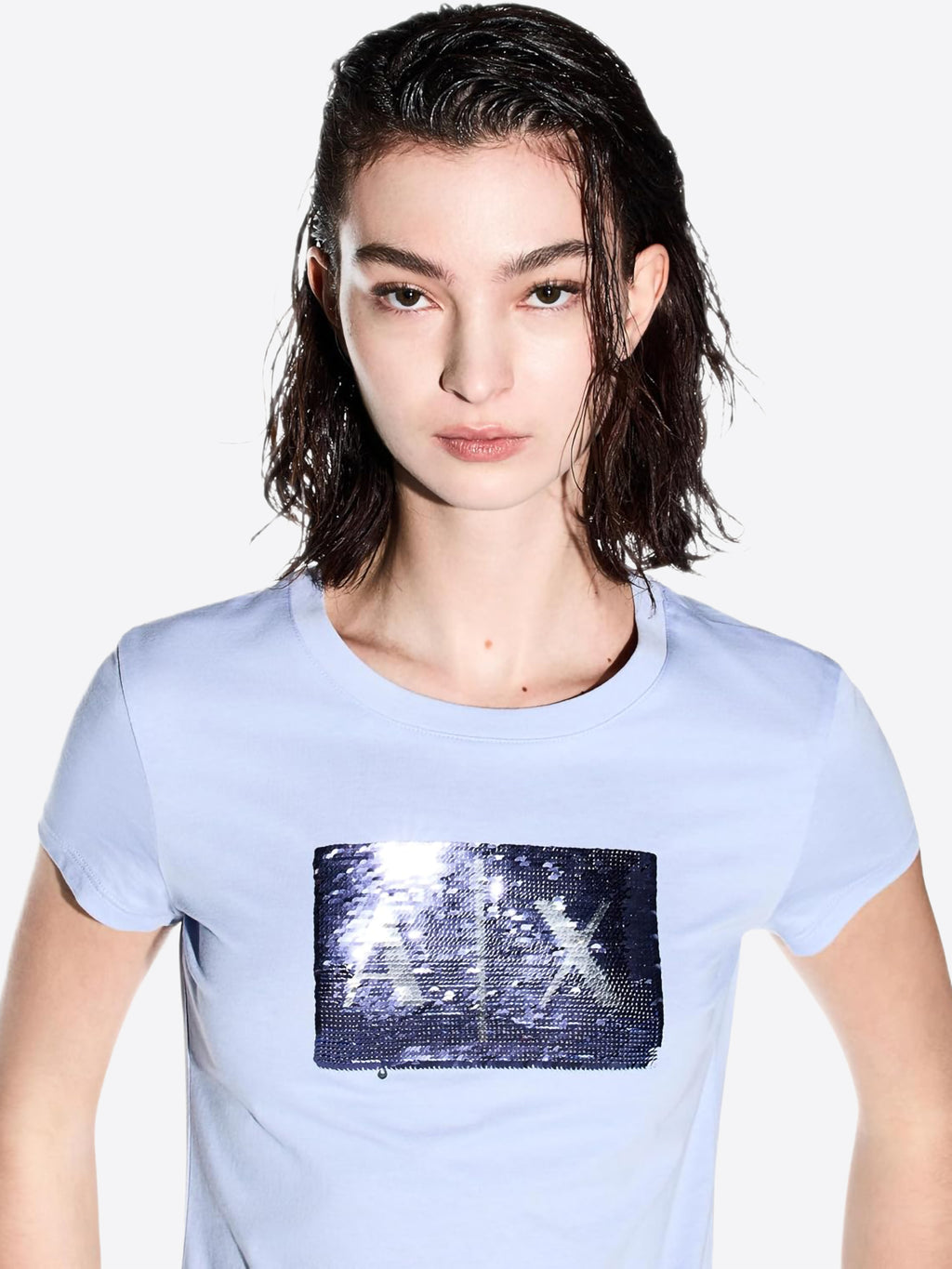 T-shirt AX ARMANI EXCHANGE da Donna - blu 8NYTDLYJ73ZU9333