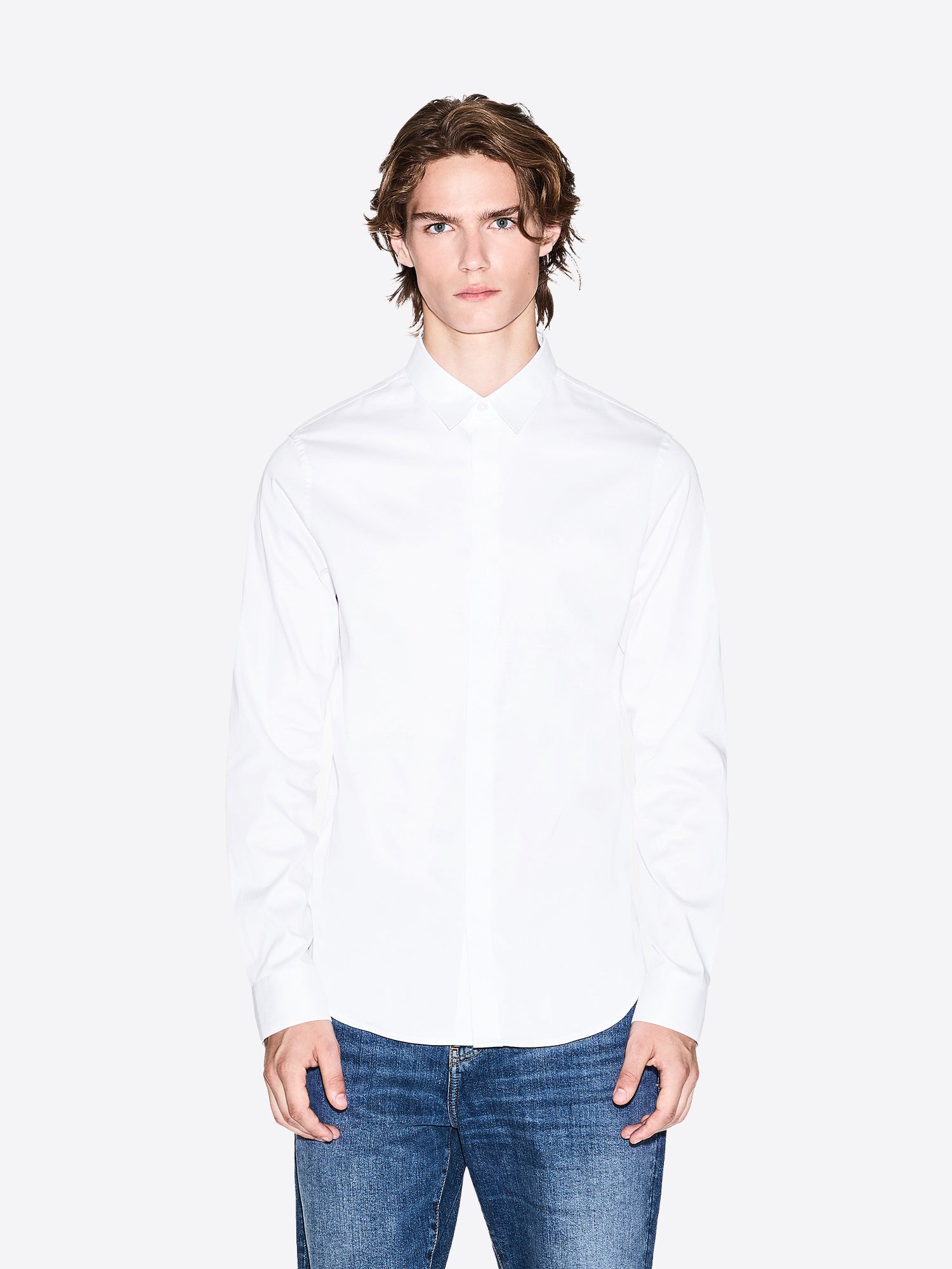 Camicia AX ARMANI EXCHANGE da Uomo - bianco 8NZCBD0113