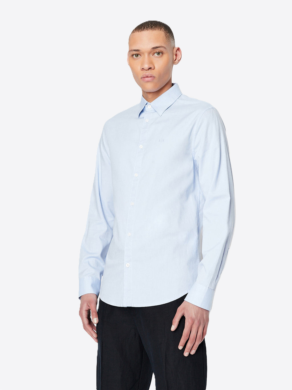 Camicia AX ARMANI EXCHANGE da Uomo - celeste 8NZCGB0536
