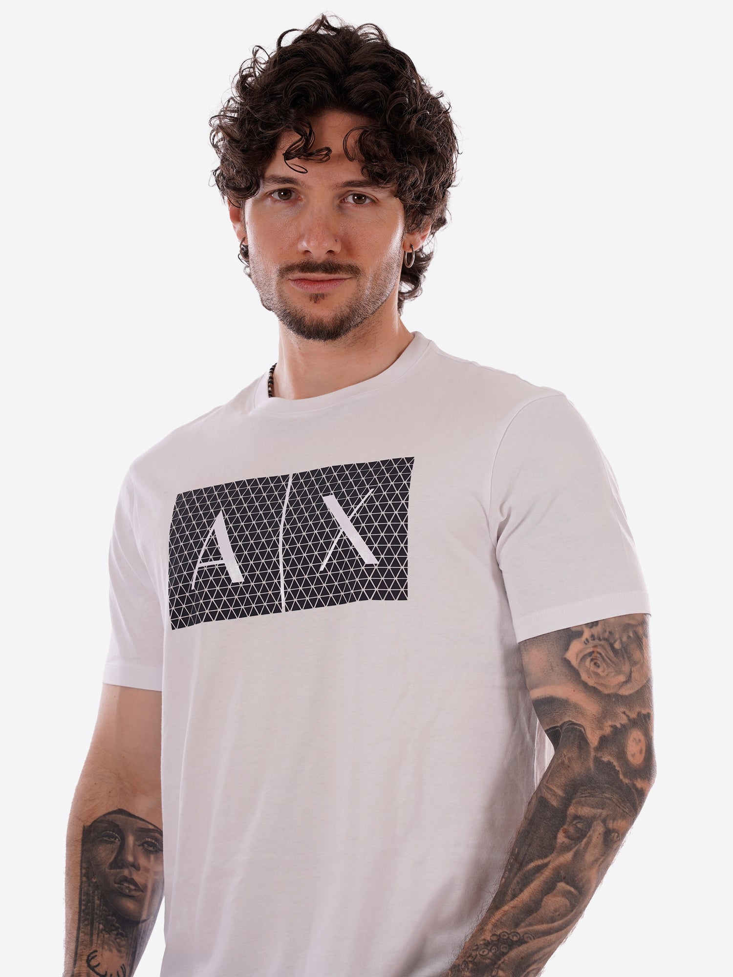 T-shirt AX ARMANI EXCHANGE da Uomo - bianco 8NZTCKZ8H4Z1100