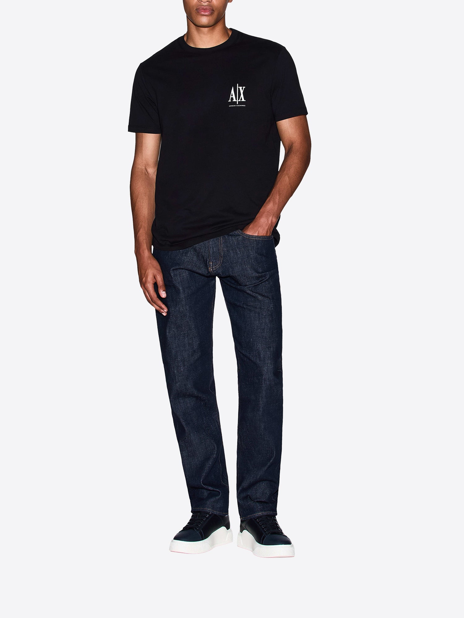 T-shirt AX ARMANI EXCHANGE da Uomo - nero XM000365UC001