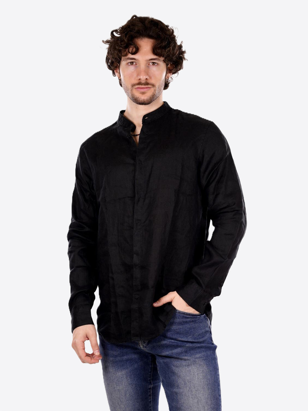 Camicia AX ARMANI EXCHANGE da Uomo - nero XM001222UC001