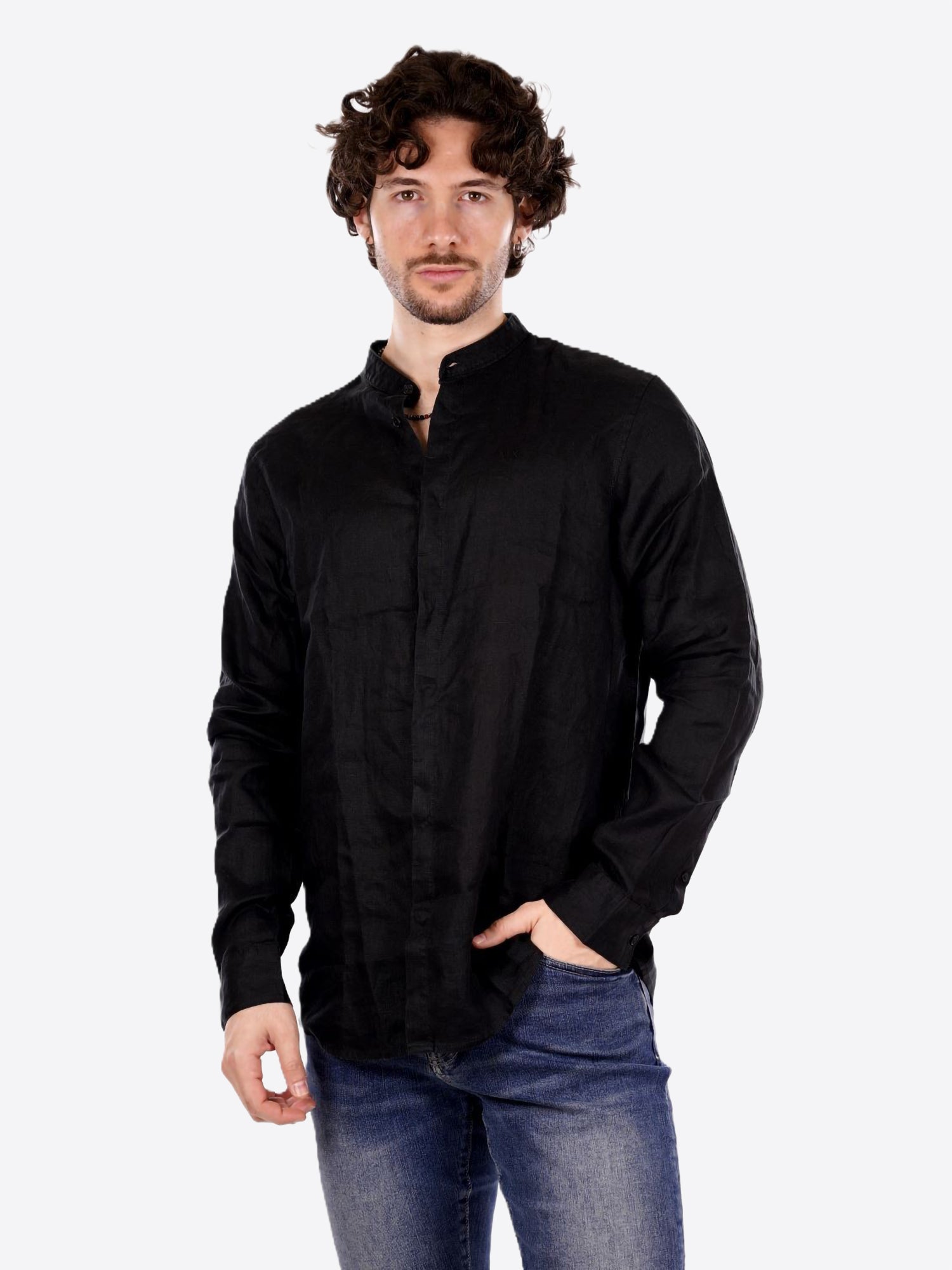 Camicia AX ARMANI EXCHANGE da Uomo - nero XM001222UC001