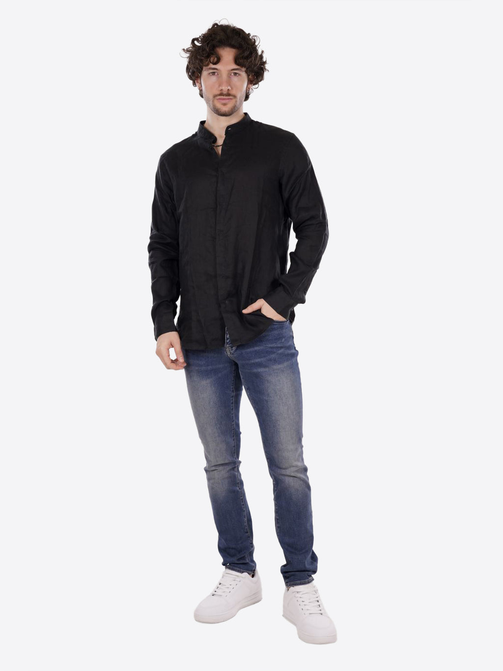 Camicia AX ARMANI EXCHANGE da Uomo - nero XM001222UC001