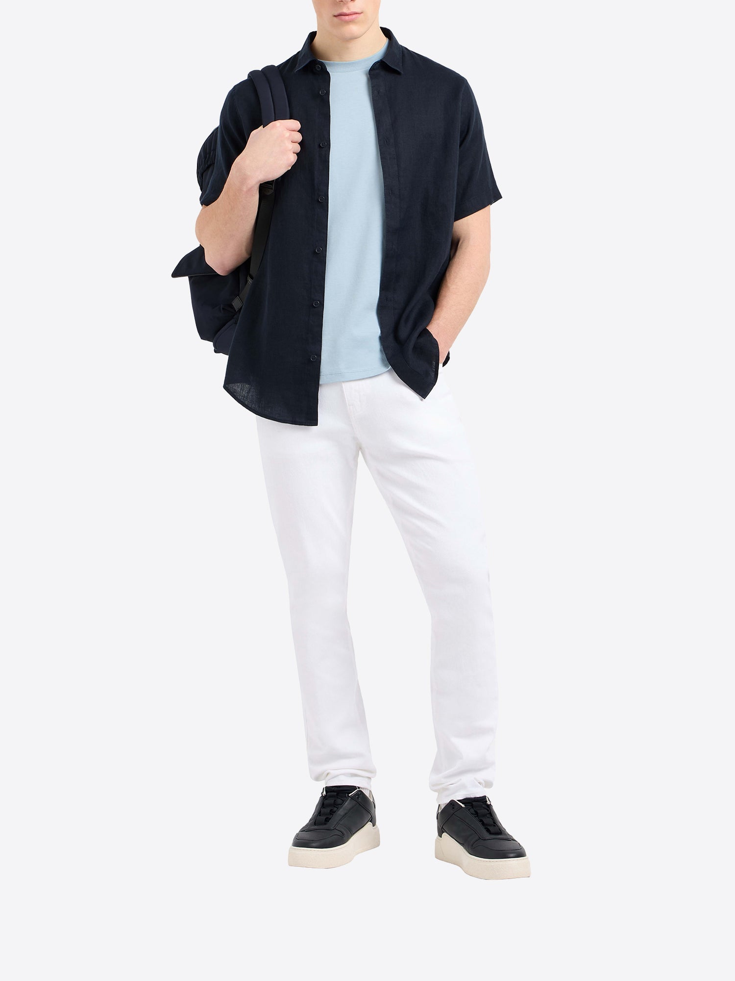 Camicia AX ARMANI EXCHANGE da Uomo - blu XM001223UB101