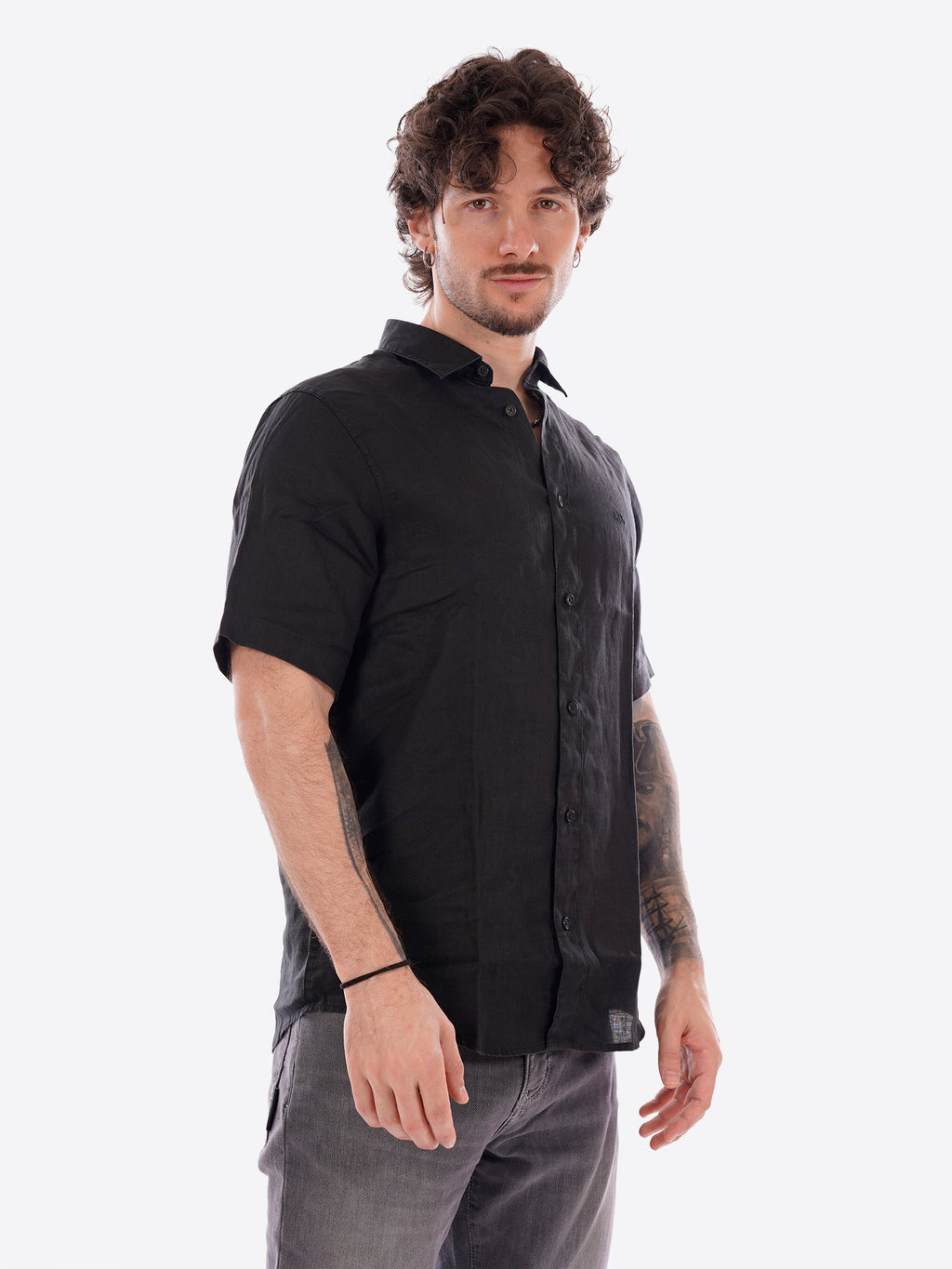 Camicia AX ARMANI EXCHANGE da Uomo - nero XM001223UC001