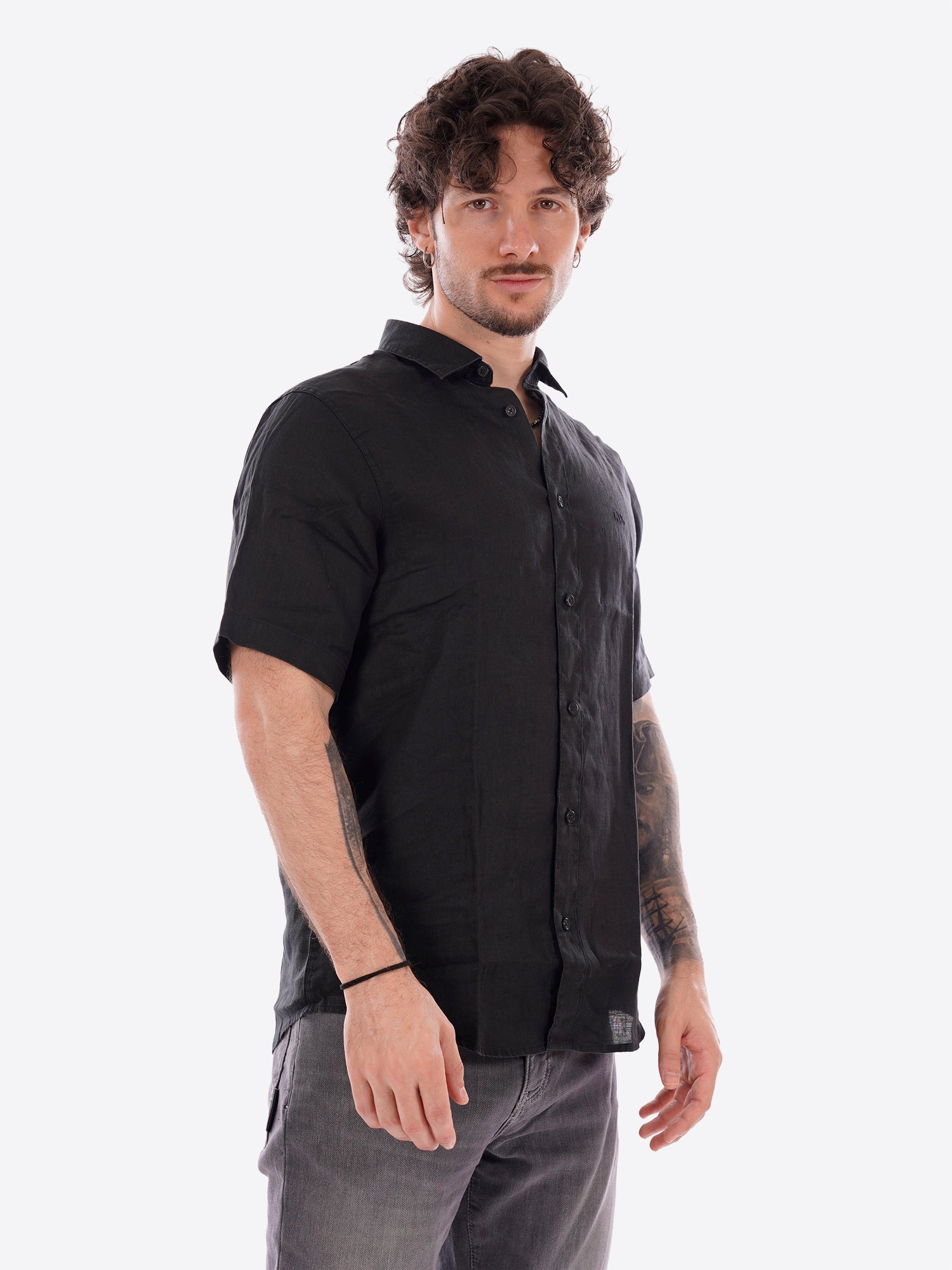 Camicia AX ARMANI EXCHANGE da Uomo - nero XM001223UC001