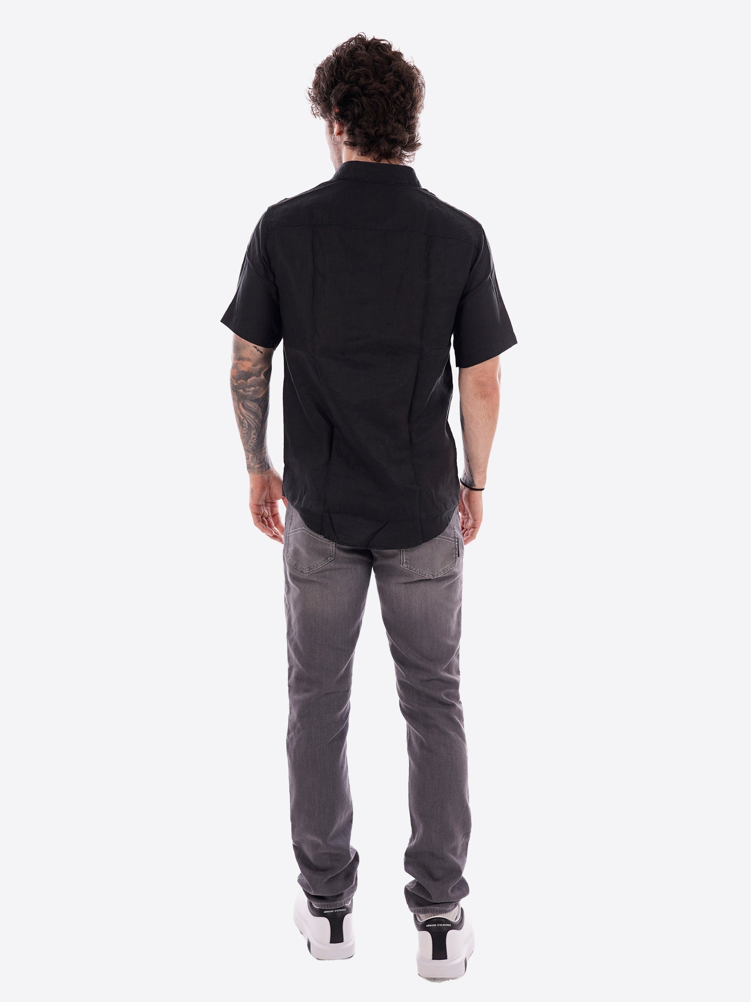 Camicia AX ARMANI EXCHANGE da Uomo - nero XM001223UC001