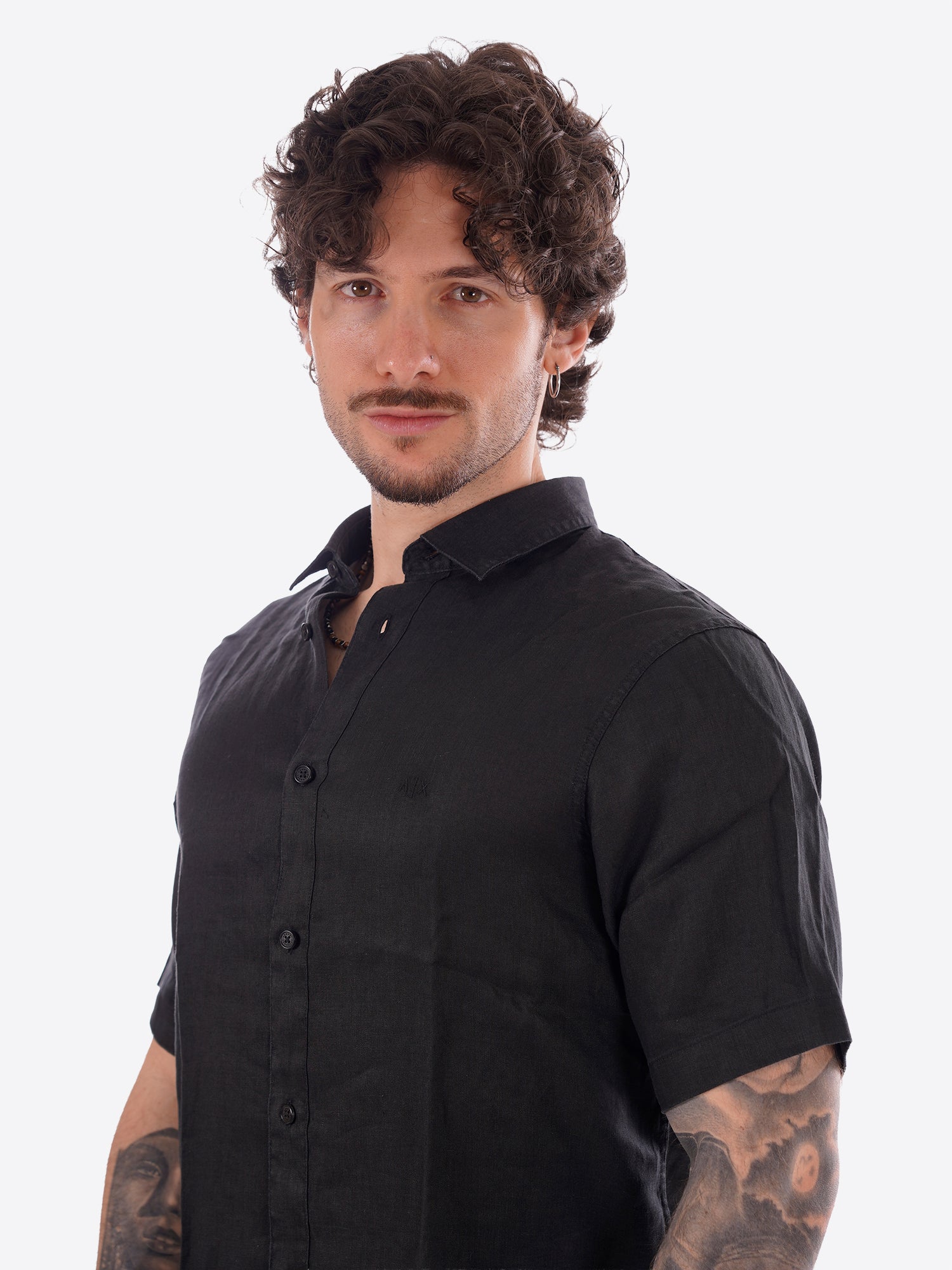 Camicia AX ARMANI EXCHANGE da Uomo - nero XM001223UC001