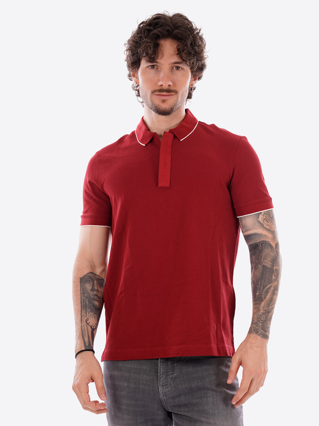 Polo AX ARMANI EXCHANGE da Uomo - rosso XM001285U5101