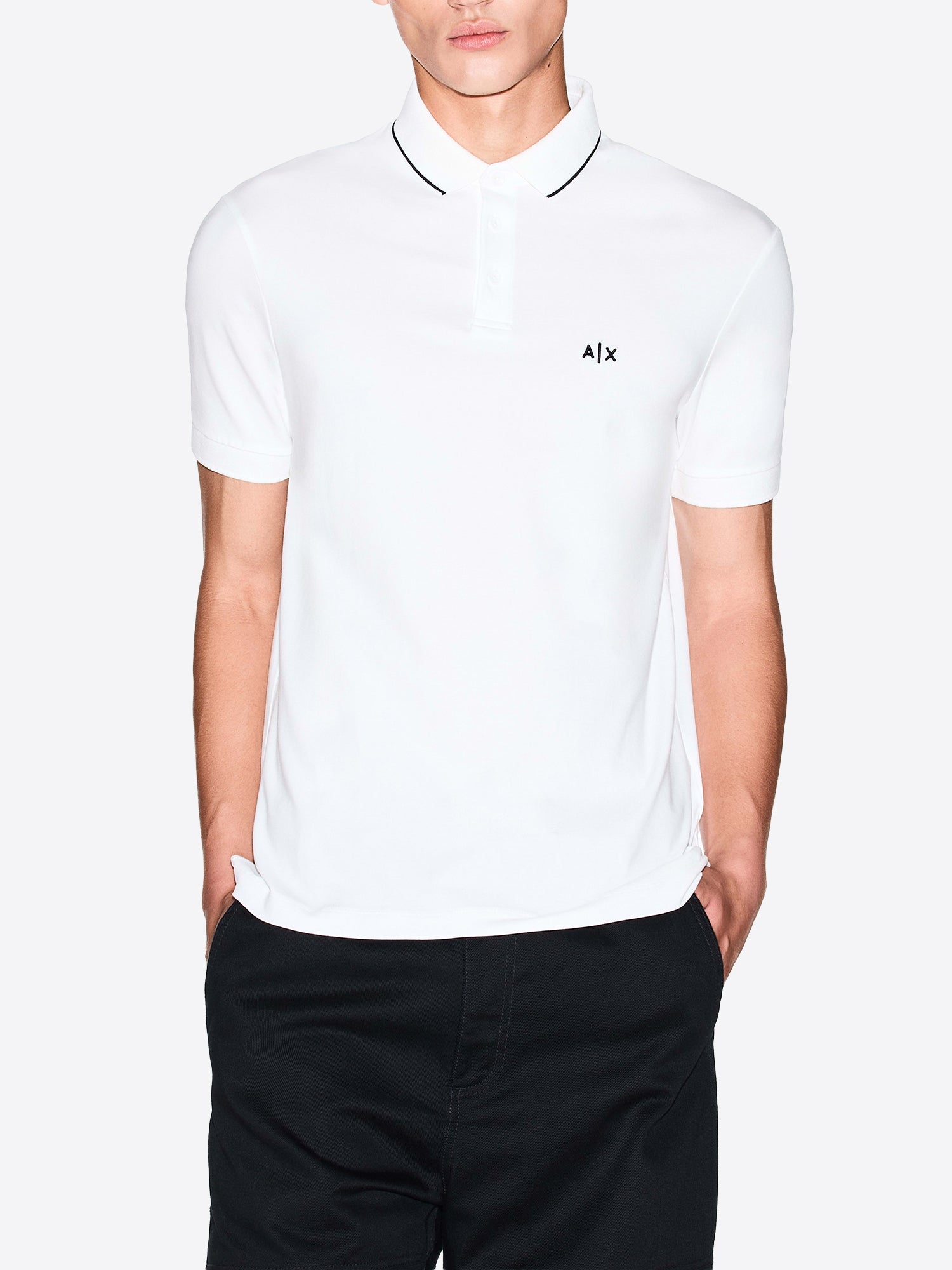 Polo AX ARMANI EXCHANGE da Uomo - bianco XM001289U0009