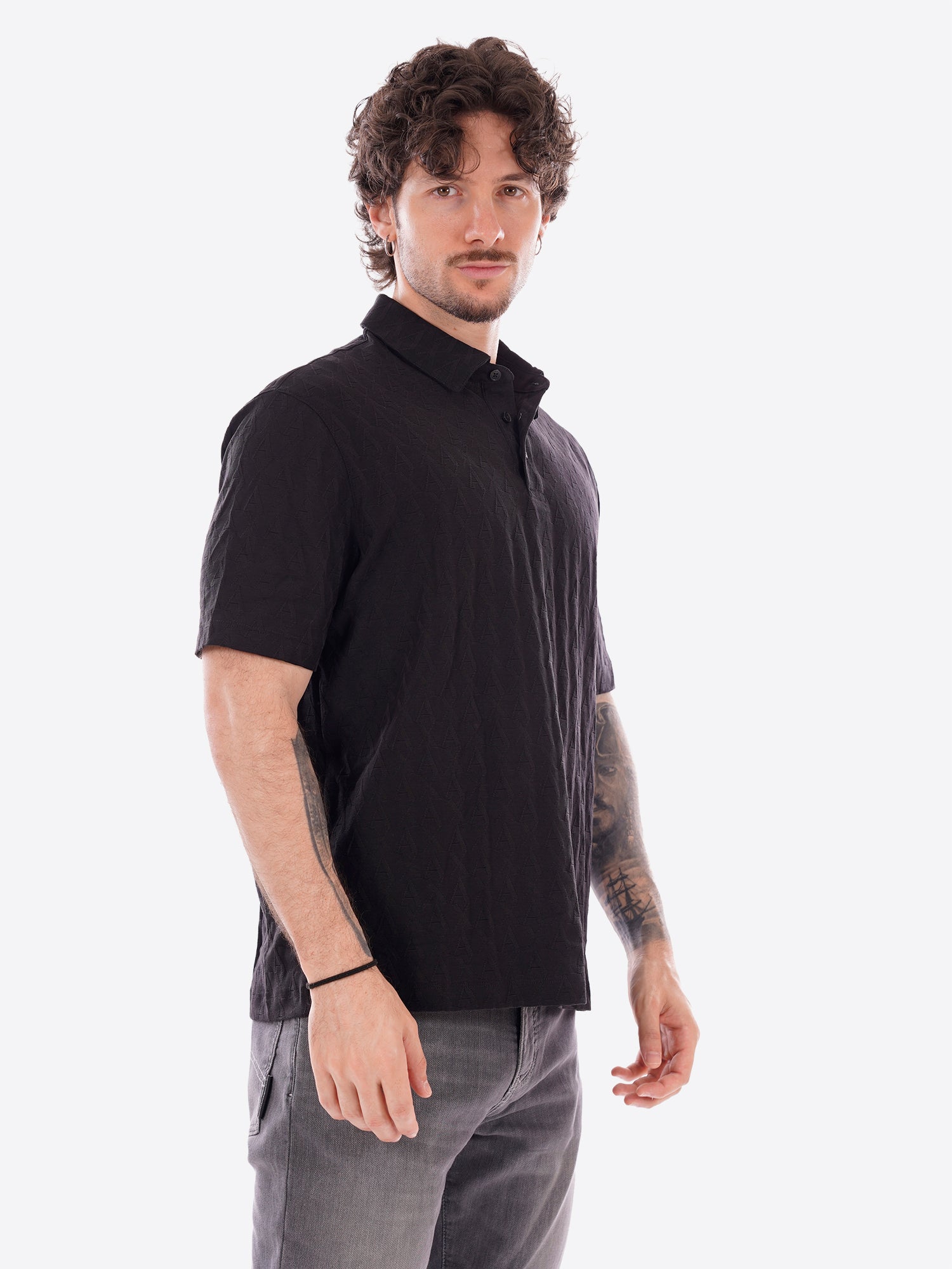 Polo AX ARMANI EXCHANGE da Uomo - nero XM001292UC001