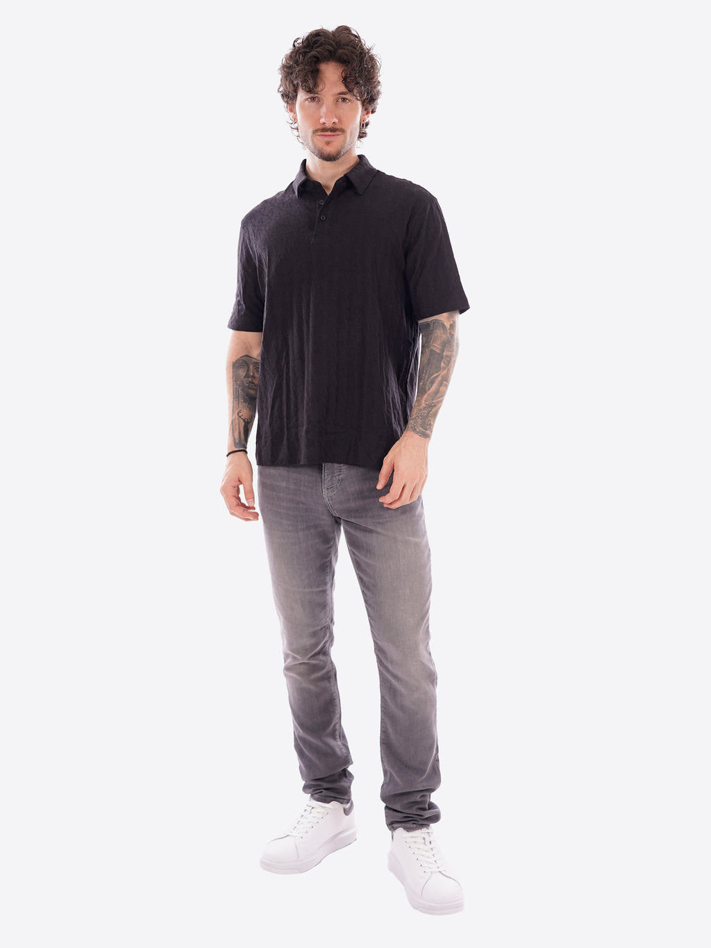 Polo AX ARMANI EXCHANGE da Uomo - nero XM001292UC001