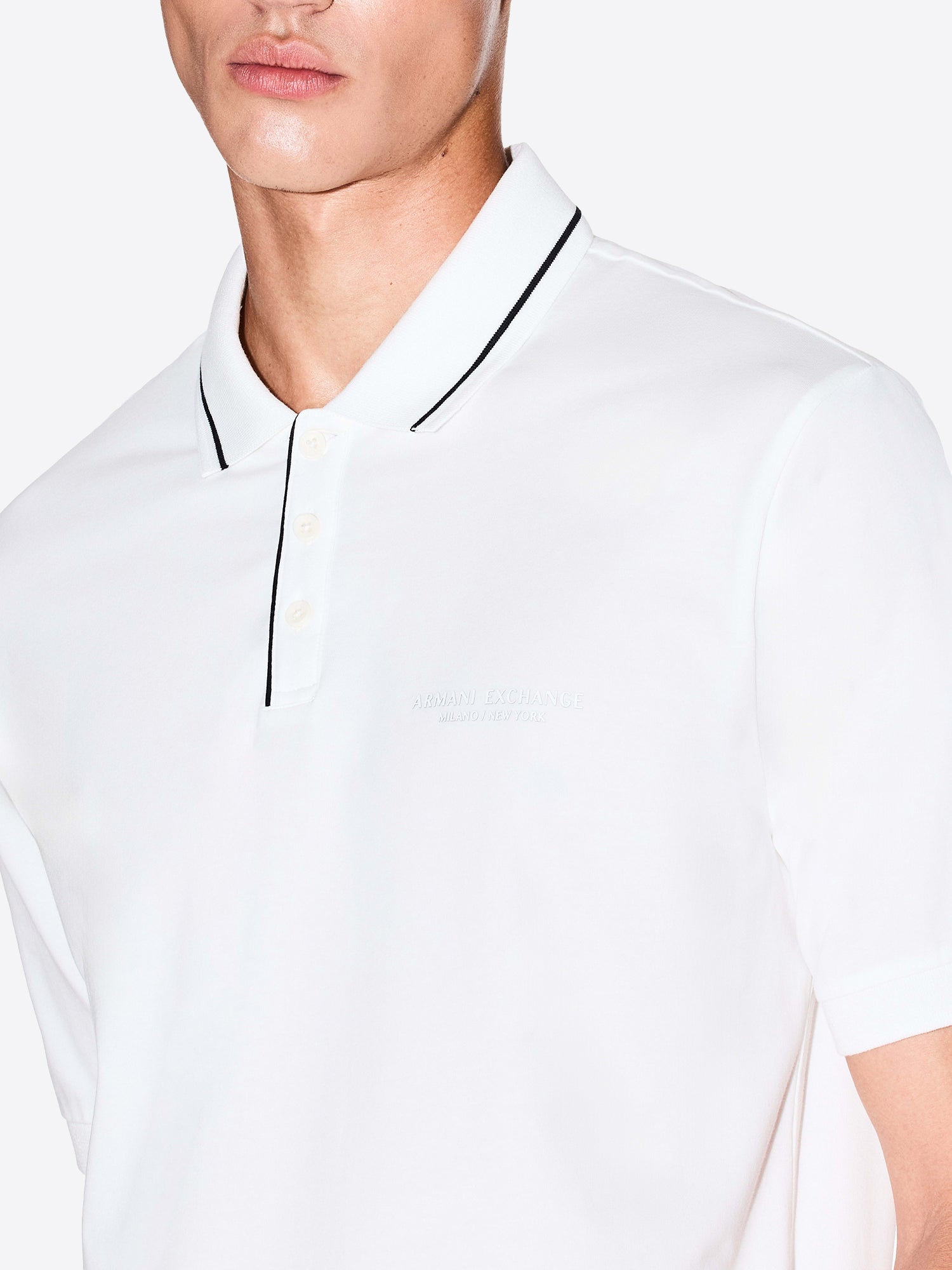 Polo AX ARMANI EXCHANGE da Uomo - bianco XM001557U0009