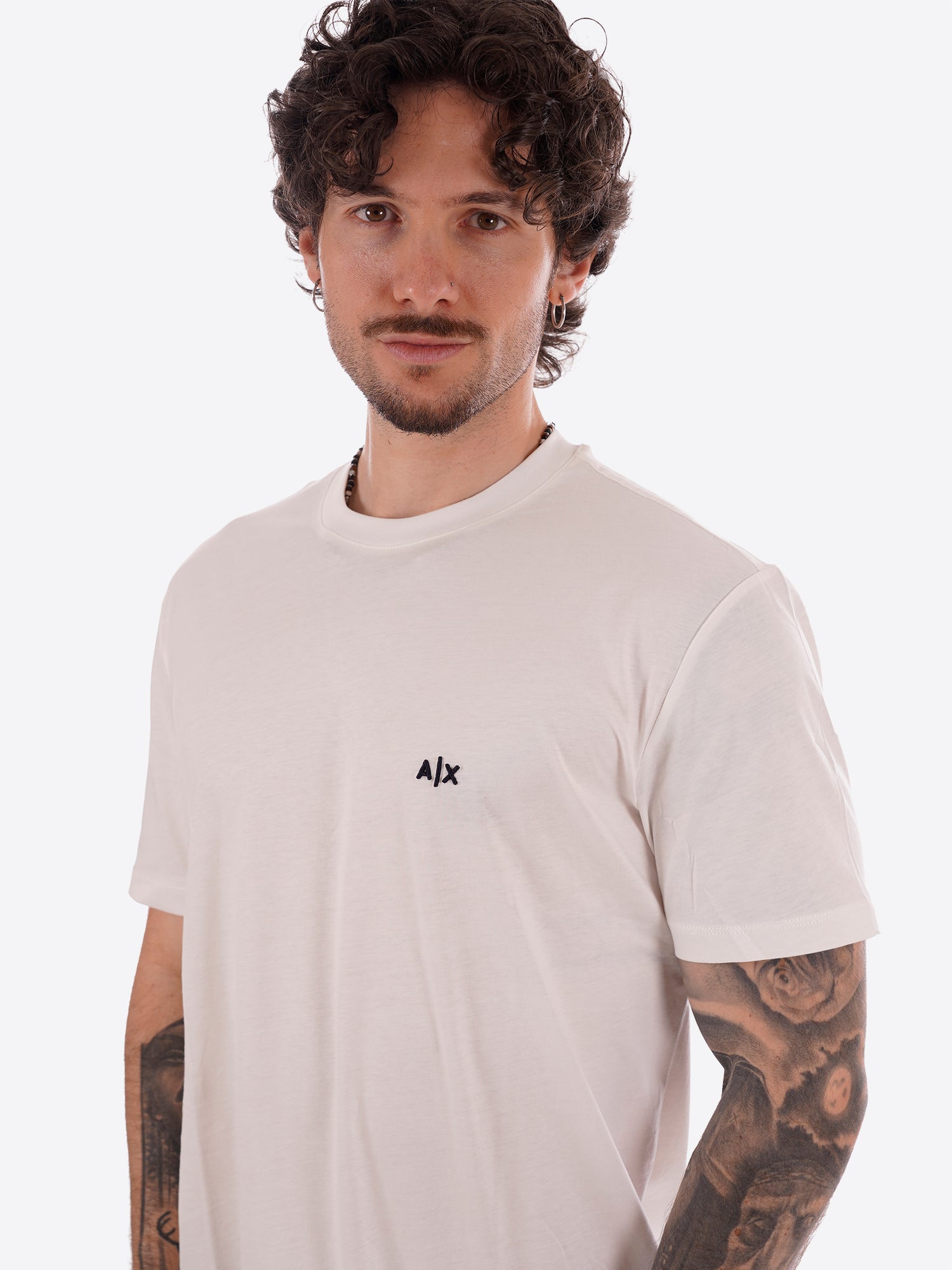 T-shirt AX ARMANI EXCHANGE da Uomo - bianco XM001568U0009
