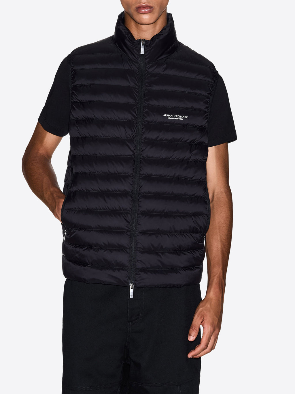Piumino Smanicato AX ARMANI EXCHANGE da Uomo - nero XM001576UC001