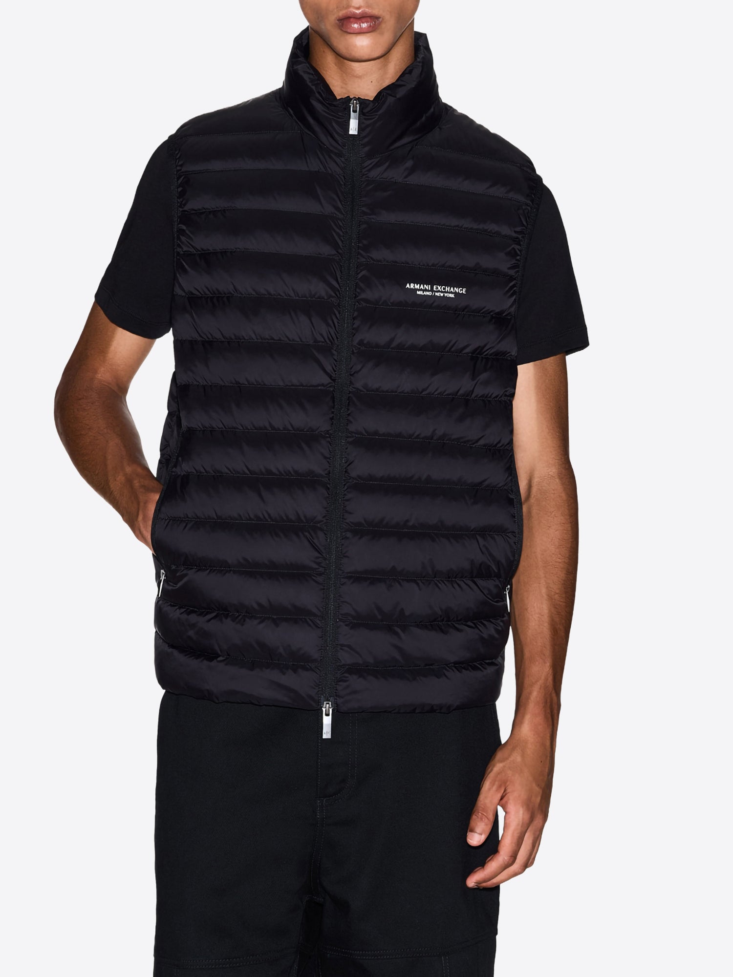 Piumino Smanicato AX ARMANI EXCHANGE da Uomo - nero XM001576UC001