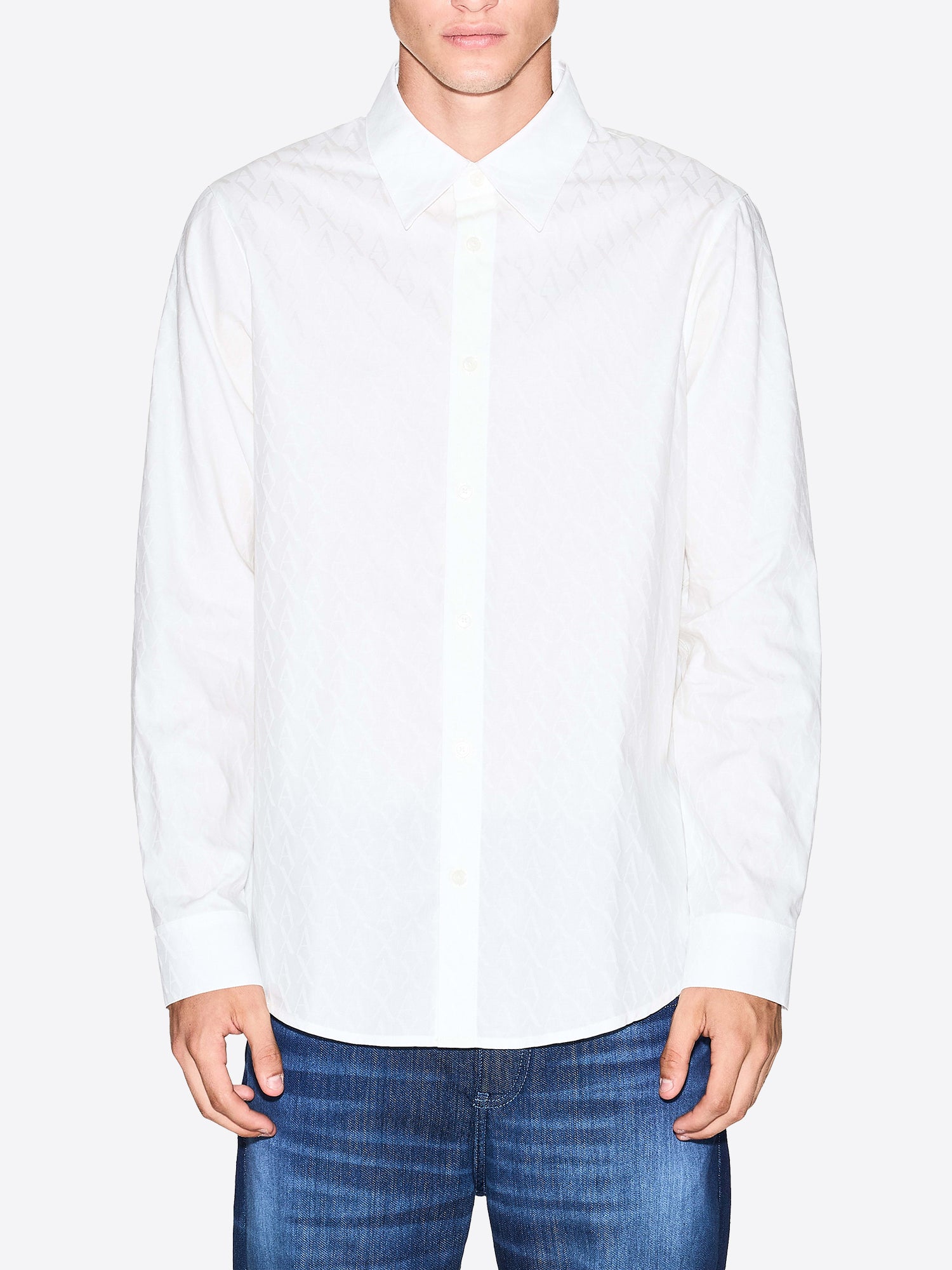 Camicia AX ARMANI EXCHANGE da Uomo - bianco XM001587U0009