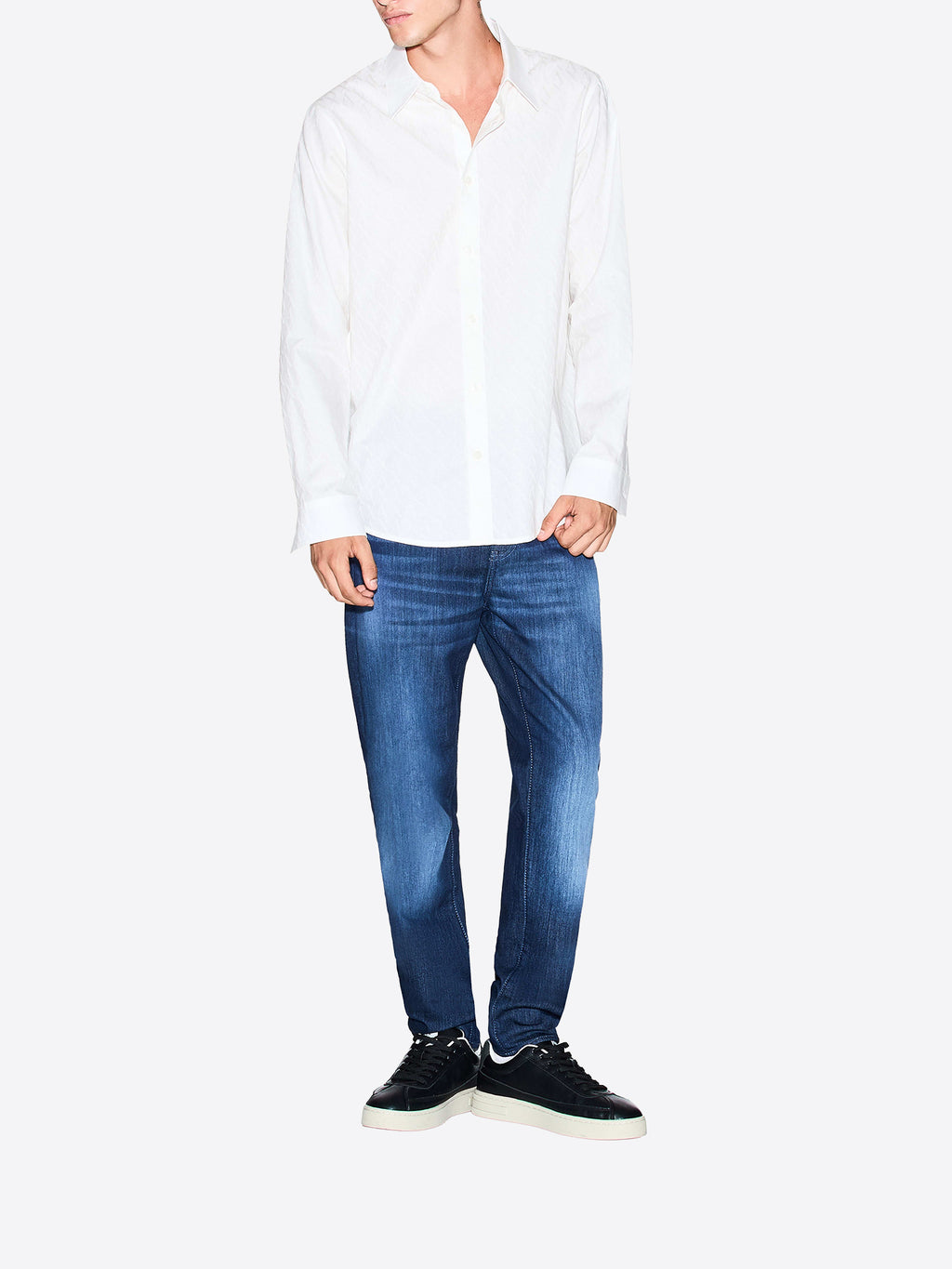Camicia AX ARMANI EXCHANGE da Uomo - bianco XM001587U0009