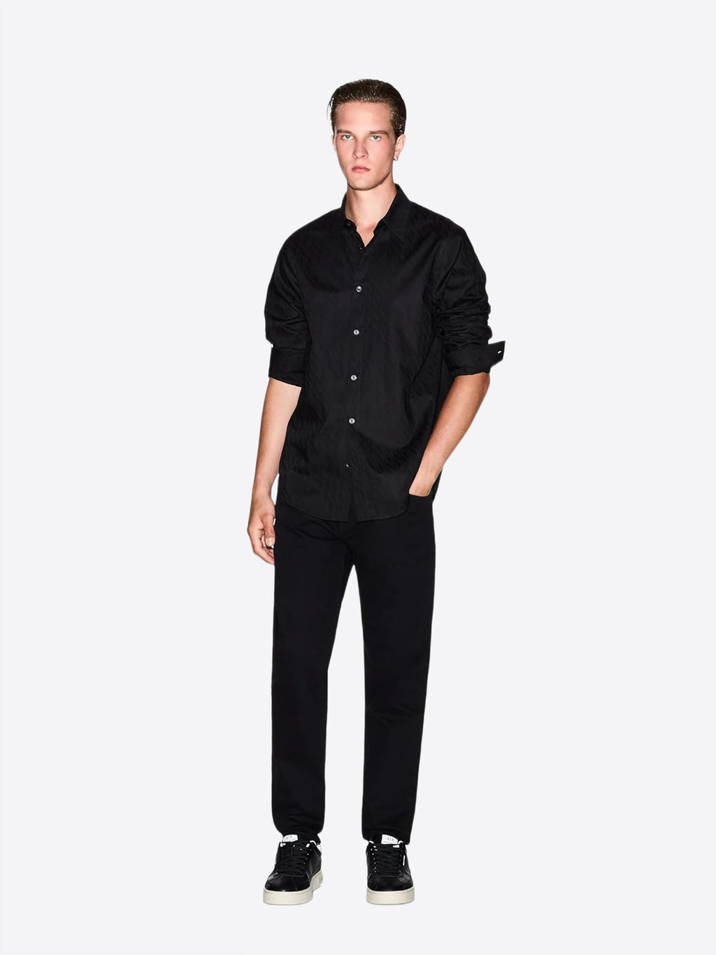 Camicia AX ARMANI EXCHANGE da Uomo - nero XM001587UC001
