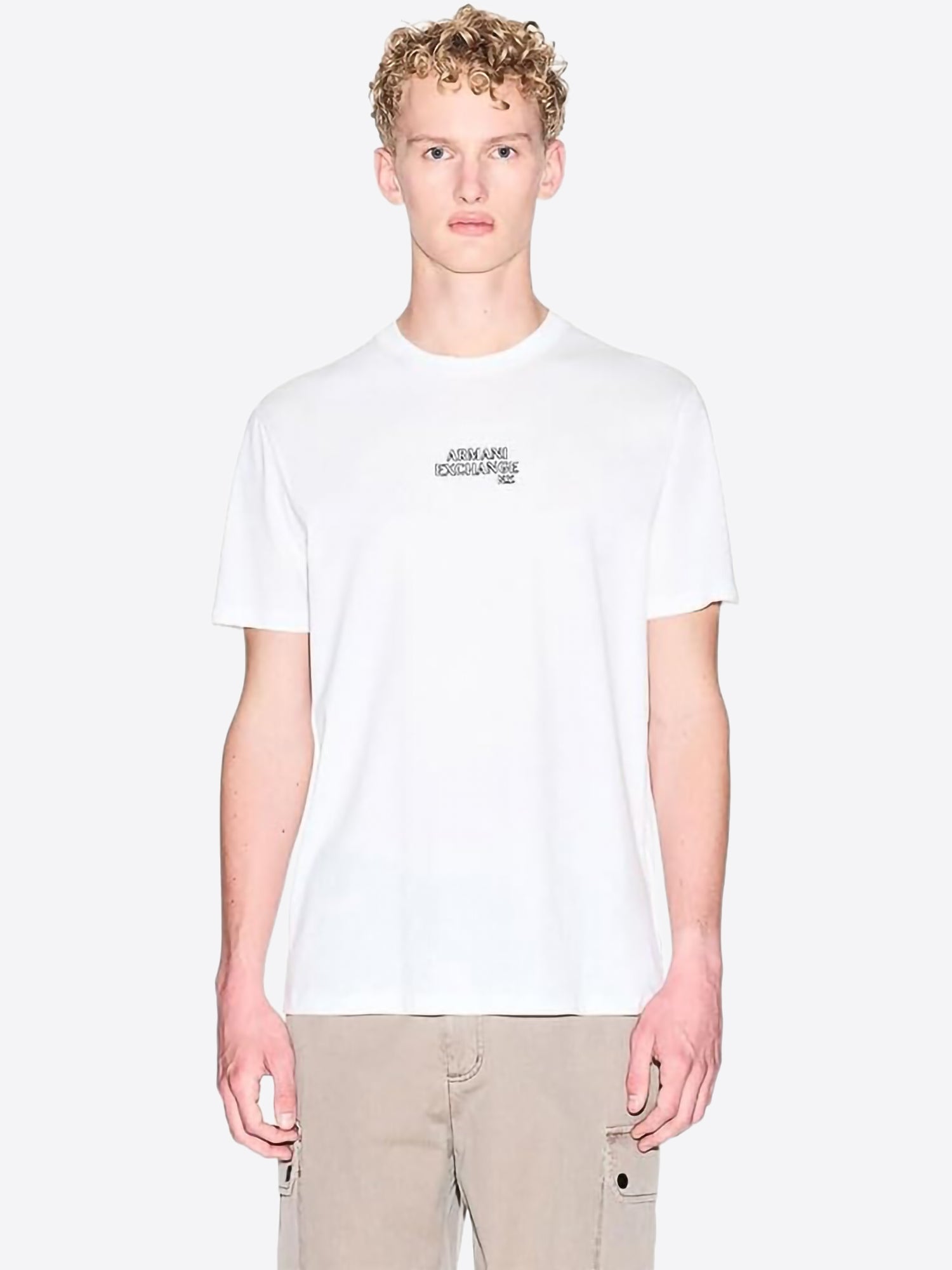 T-shirt AX ARMANI EXCHANGE da Uomo - bianco XM001784U0009