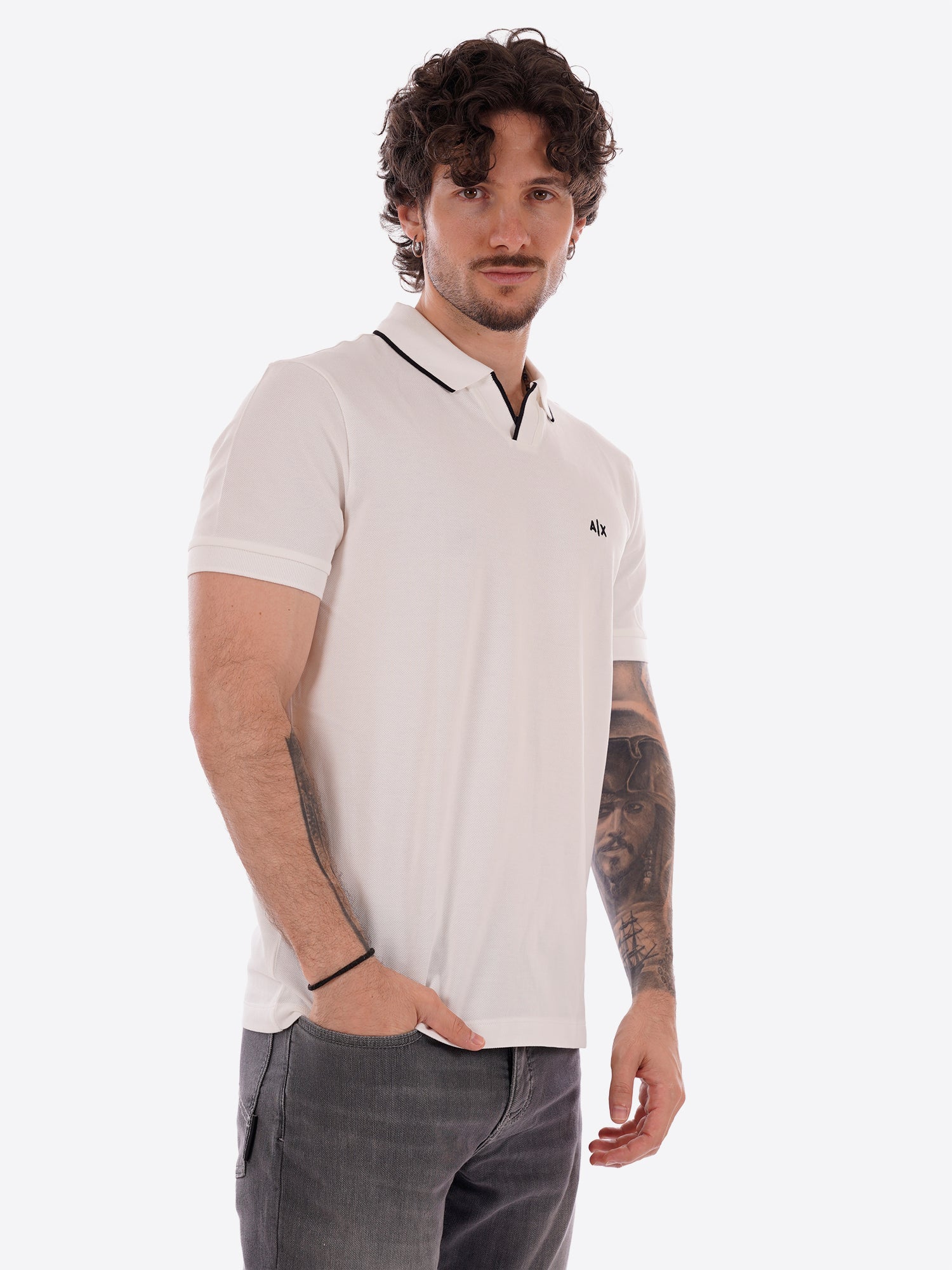 Polo AX ARMANI EXCHANGE da Uomo - bianco XM002401U0009