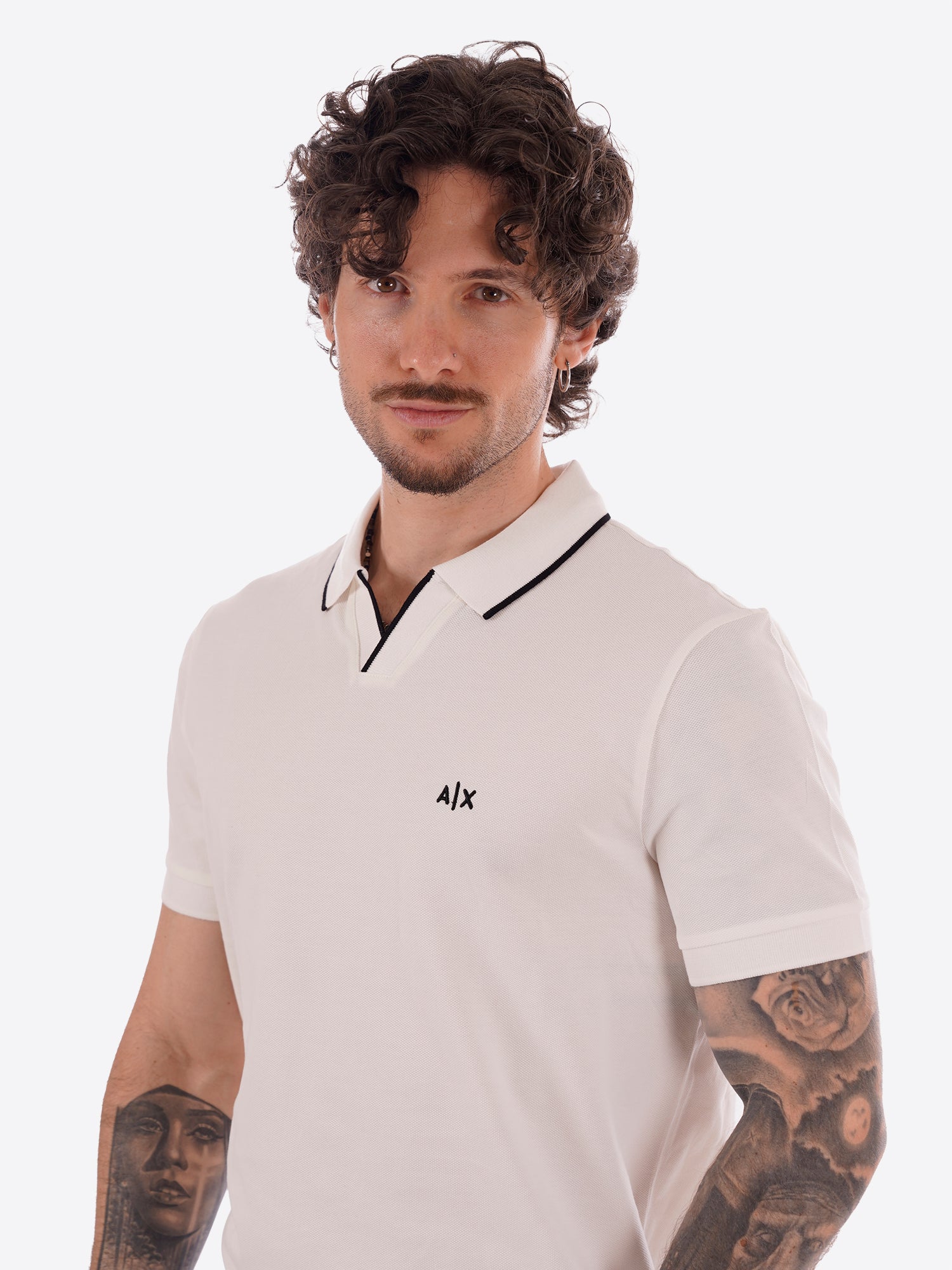 Polo AX ARMANI EXCHANGE da Uomo - bianco XM002401U0009