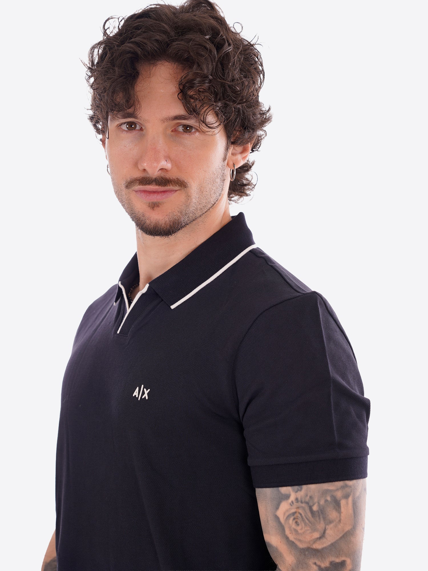 Polo AX ARMANI EXCHANGE da Uomo - blu XM002401UB101
