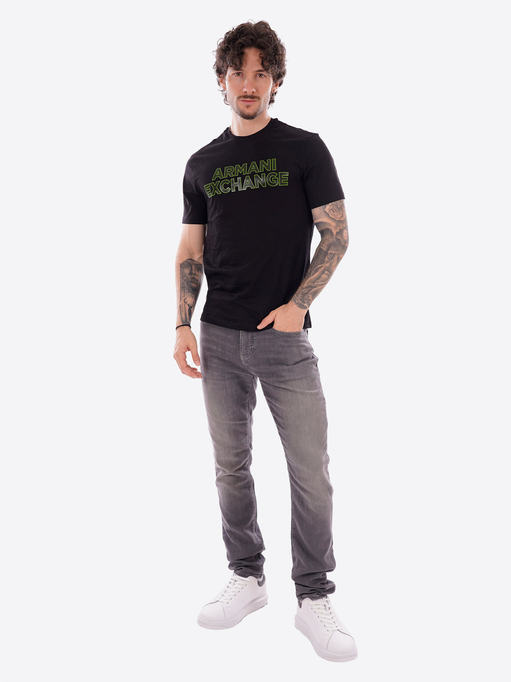 T-shirt AX ARMANI EXCHANGE da Uomo - nero XM002413UC001