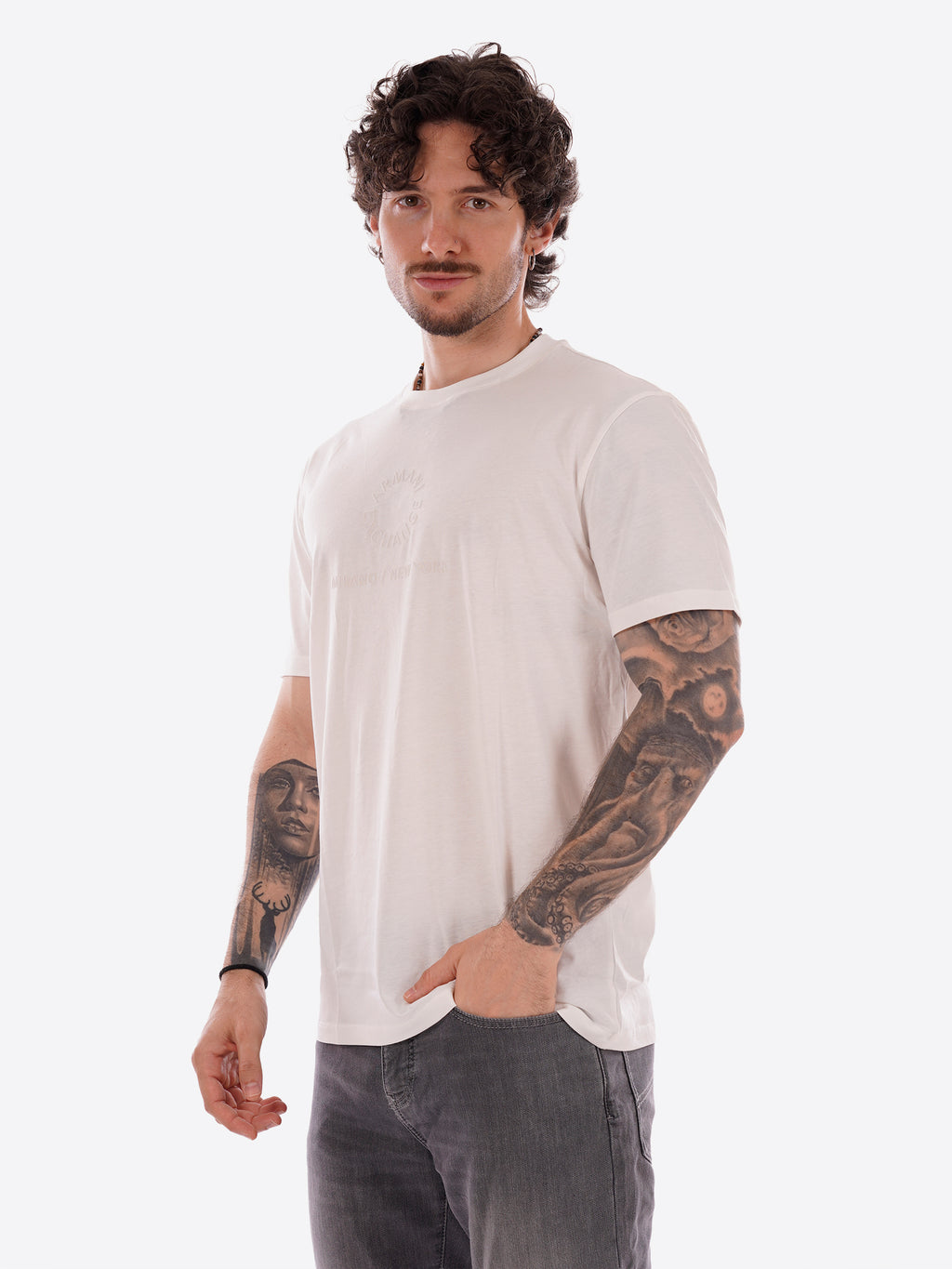 T-shirt AX ARMANI EXCHANGE da Uomo - bianco XM002450U009