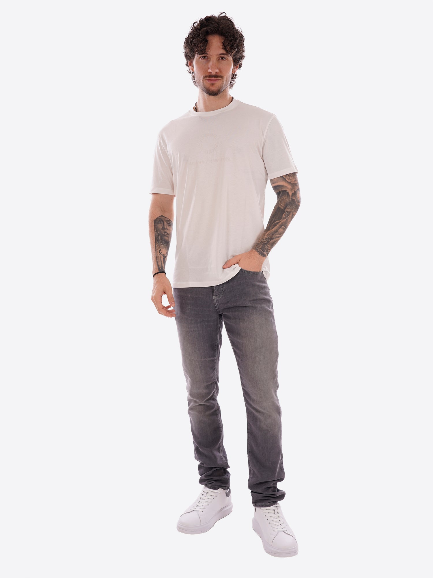 T-shirt AX ARMANI EXCHANGE da Uomo - bianco XM002450U009