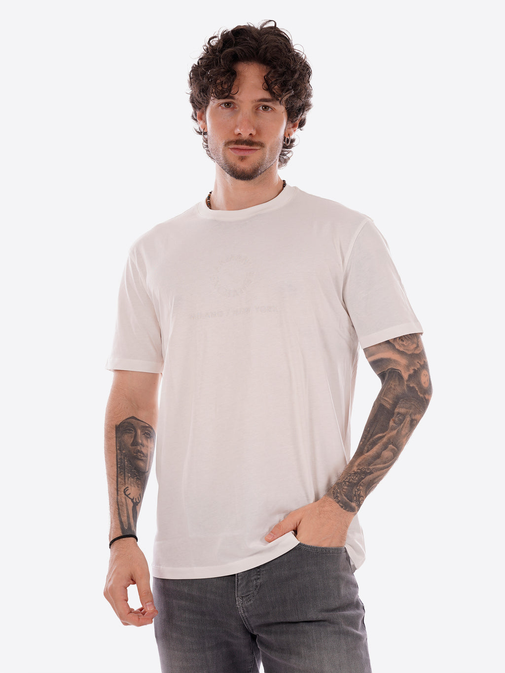T-shirt AX ARMANI EXCHANGE da Uomo - bianco XM002450U009
