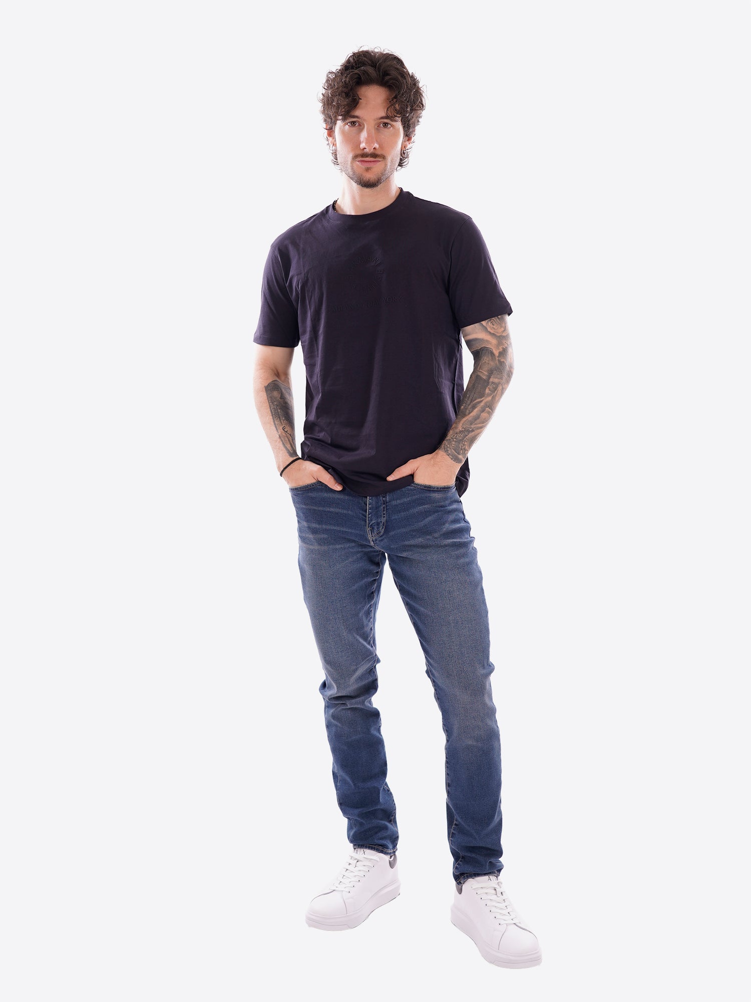 T-shirt AX ARMANI EXCHANGE da Uomo - blu XM002450UB101