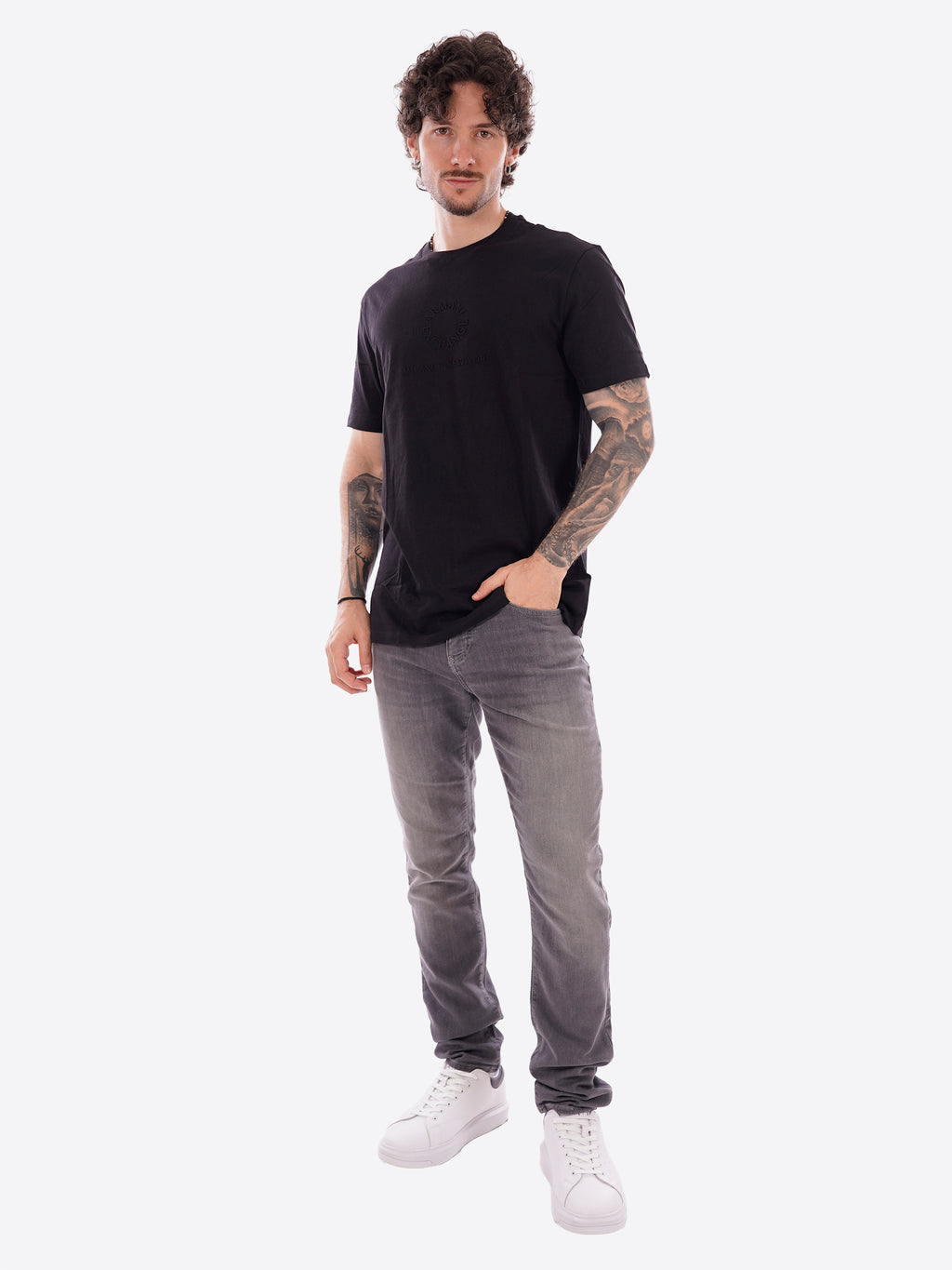 T-shirt AX ARMANI EXCHANGE da Uomo - nero XM002450UC001