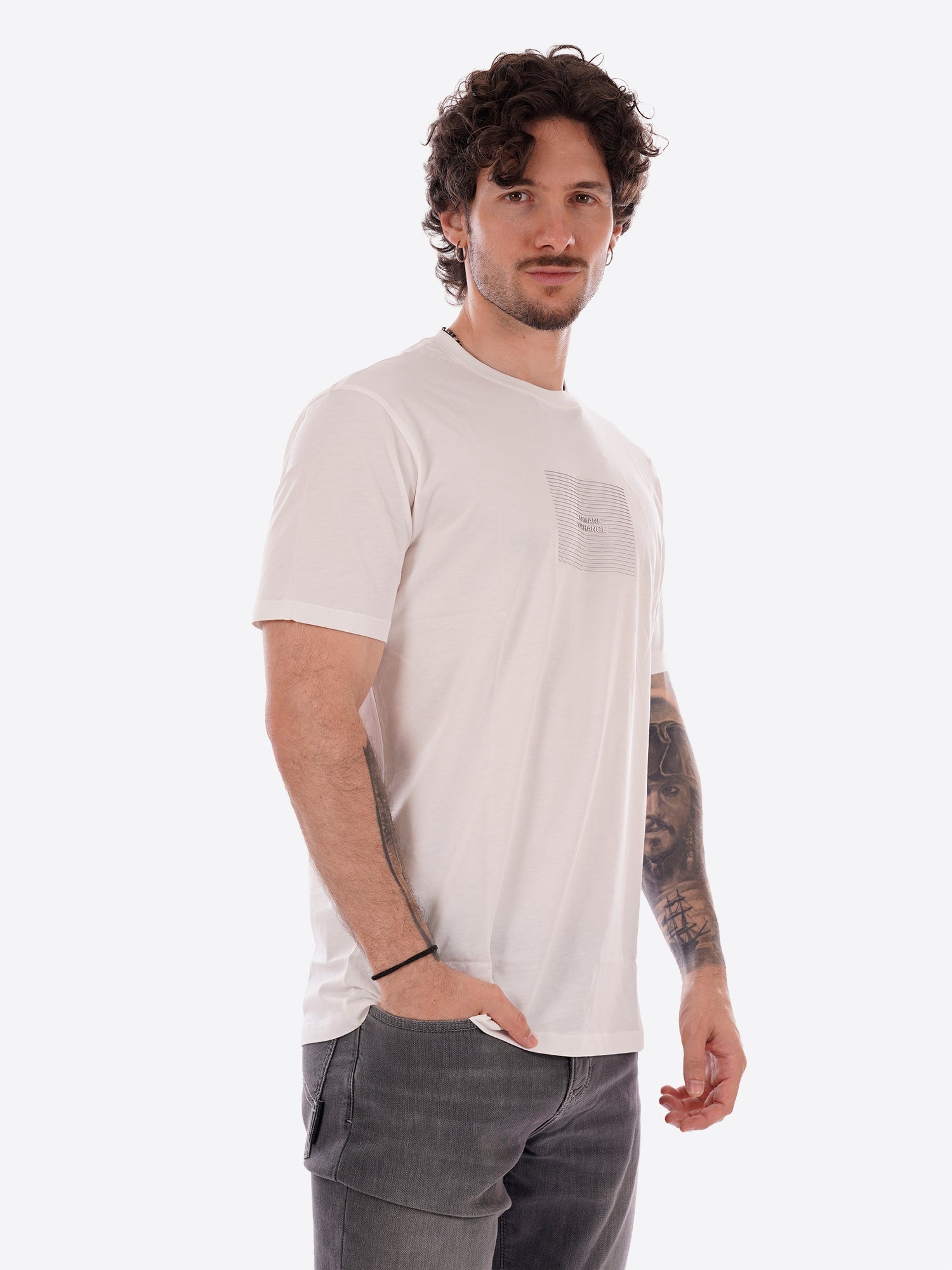 T-shirt AX ARMANI EXCHANGE da Uomo - bianco XM002456U0009