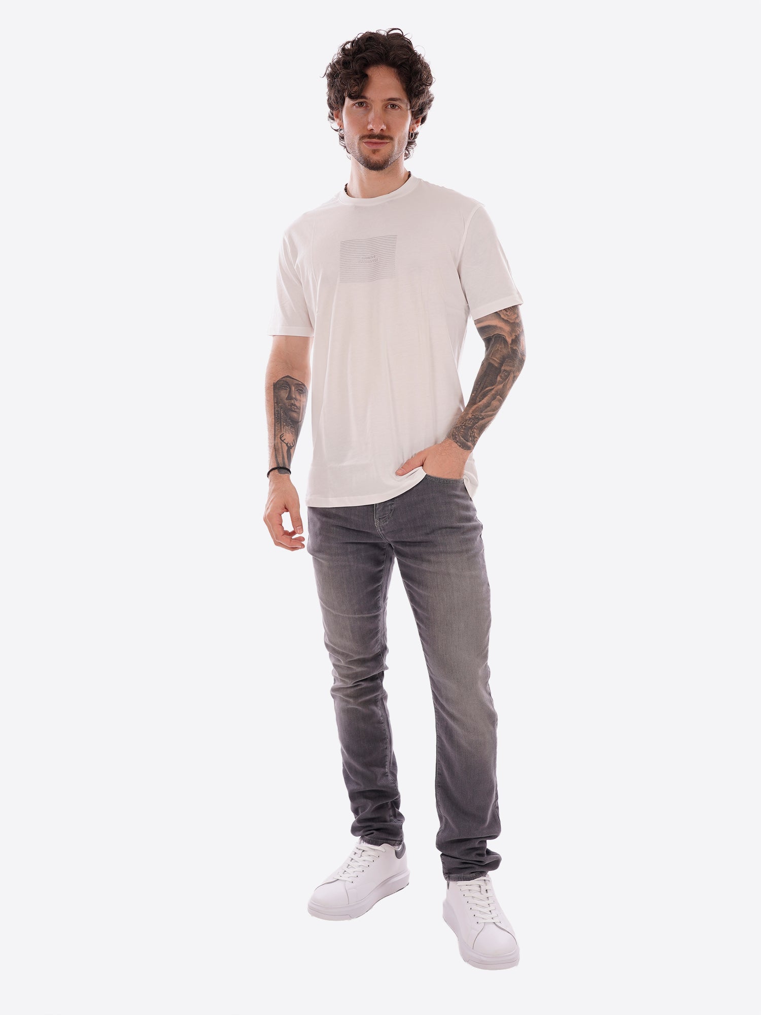 T-shirt AX ARMANI EXCHANGE da Uomo - bianco XM002456U0009