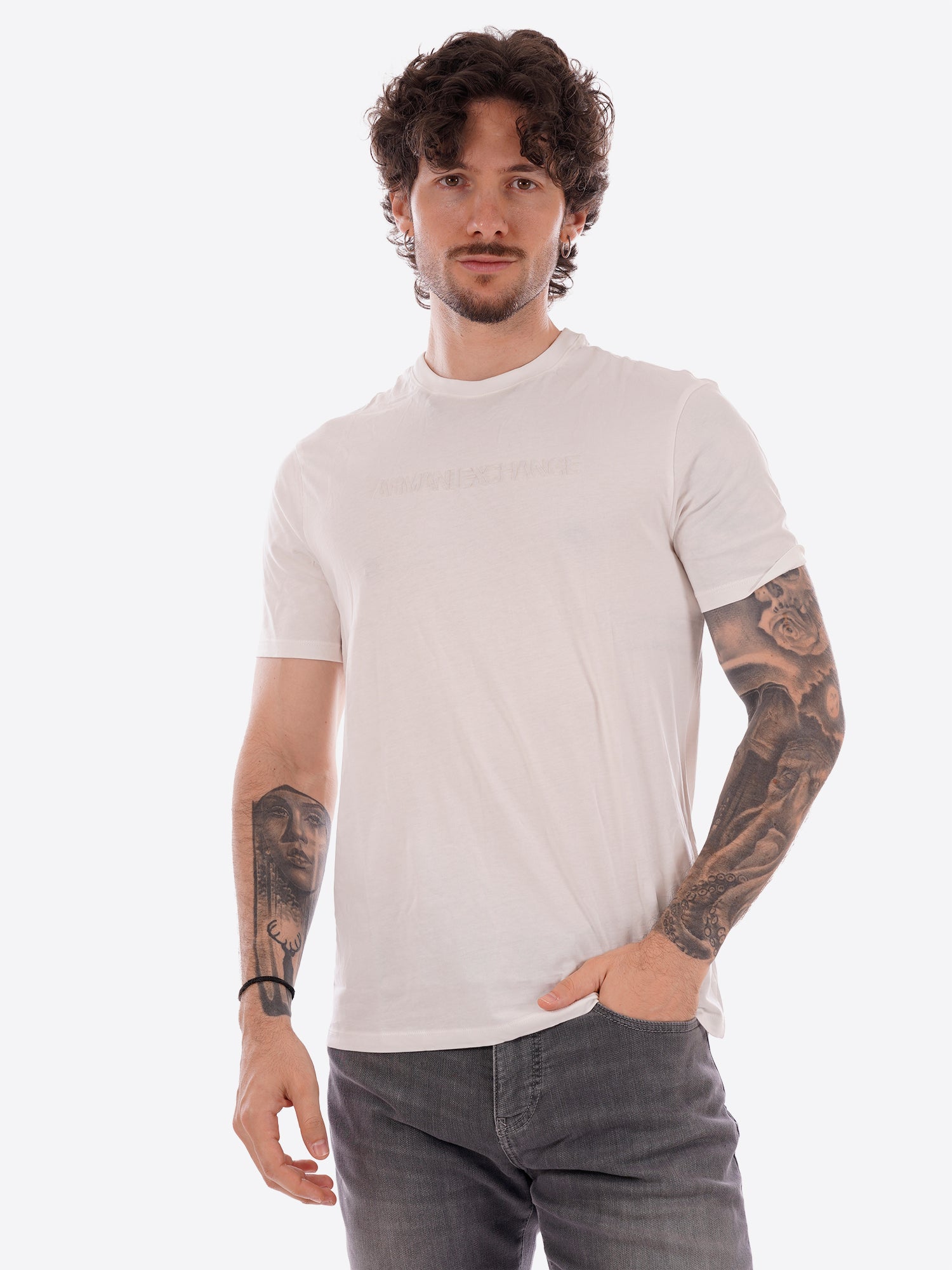 T-shirt AX ARMANI EXCHANGE da Uomo - bianco XM002467U0009