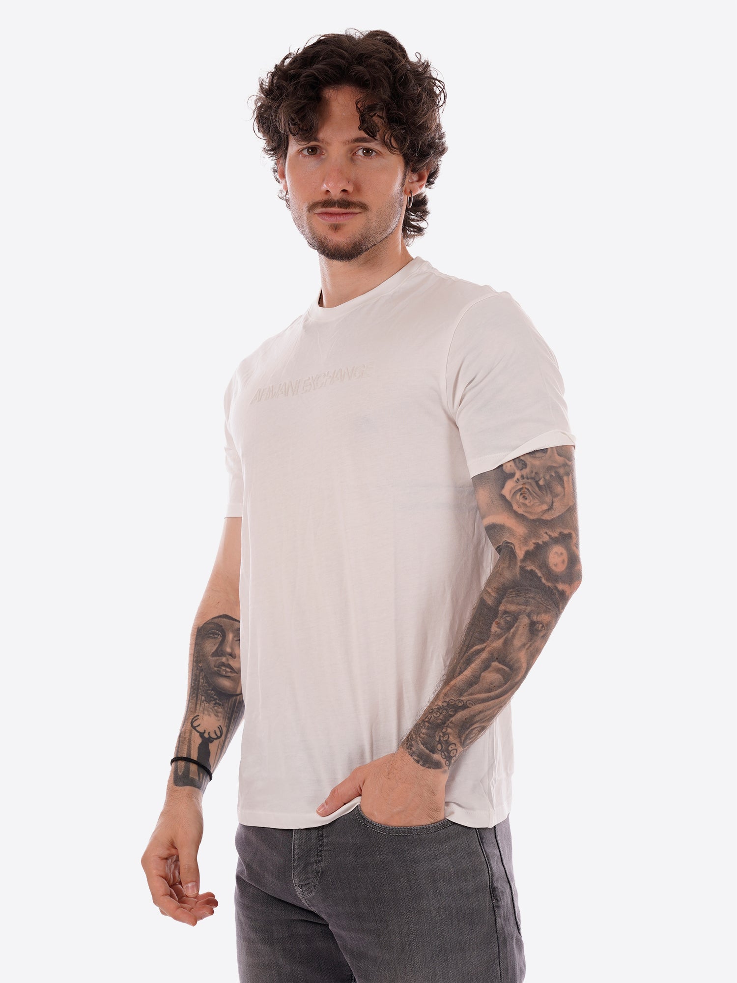 T-shirt AX ARMANI EXCHANGE da Uomo - bianco XM002467U0009