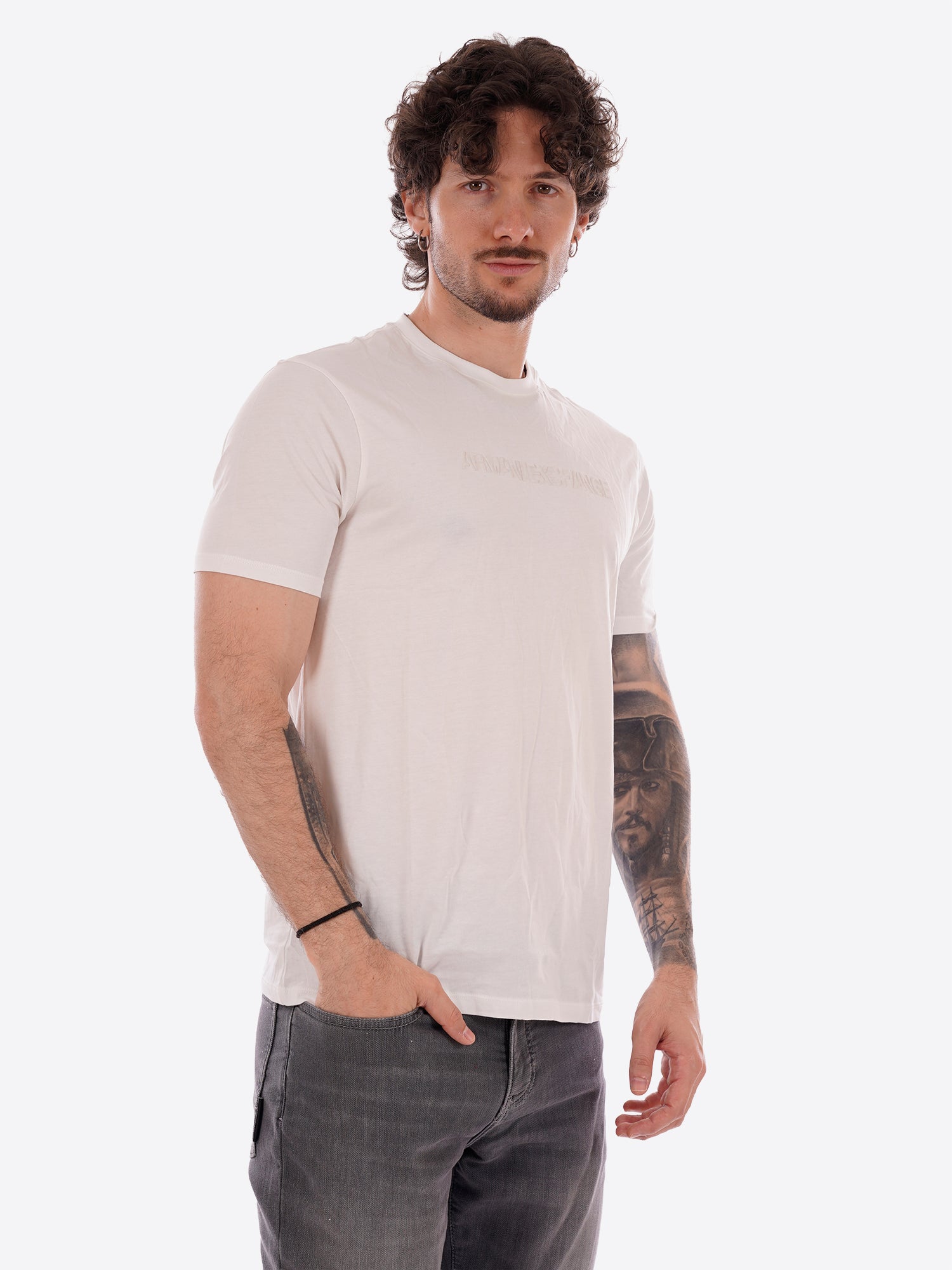T-shirt AX ARMANI EXCHANGE da Uomo - bianco XM002467U0009