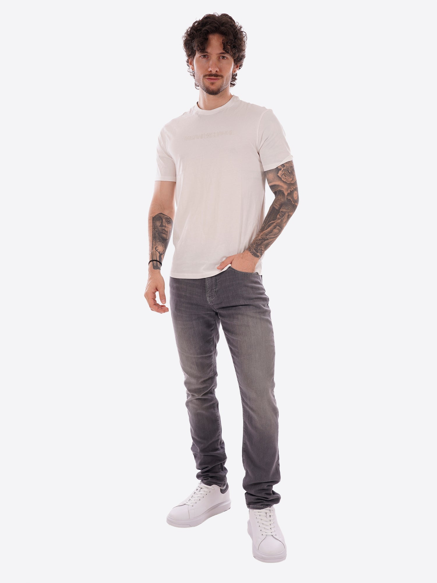 T-shirt AX ARMANI EXCHANGE da Uomo - bianco XM002467U0009