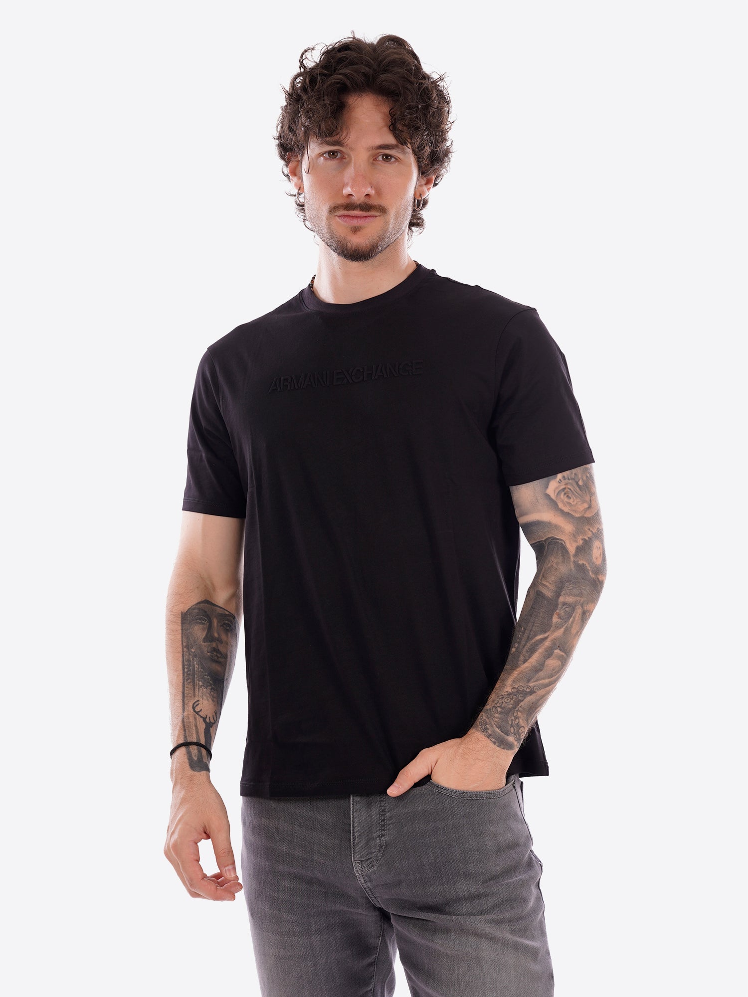 T-shirt AX ARMANI EXCHANGE da Uomo - nero XM002467UC001
